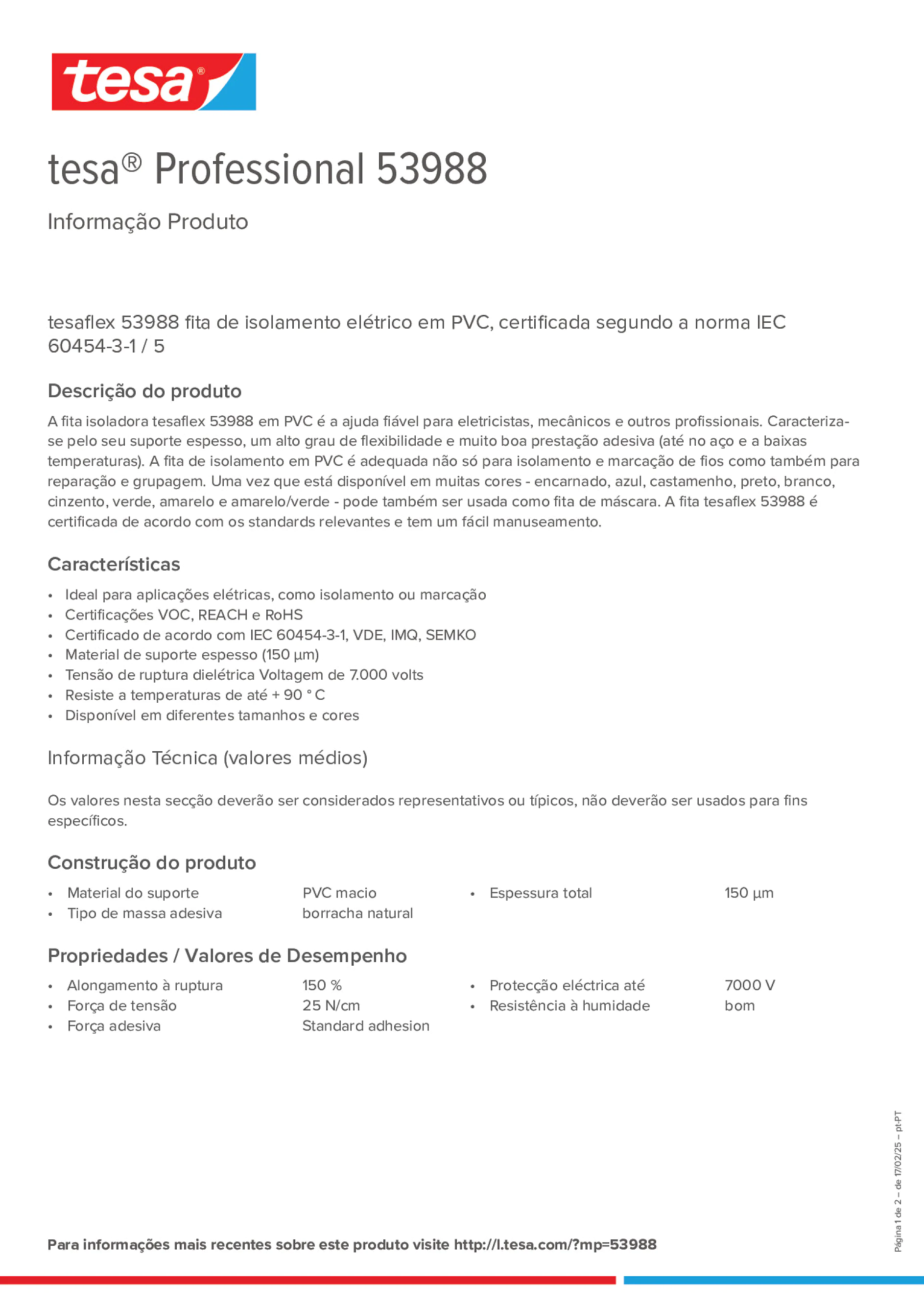 Product information_tesa® Professional 53988_pt-PT