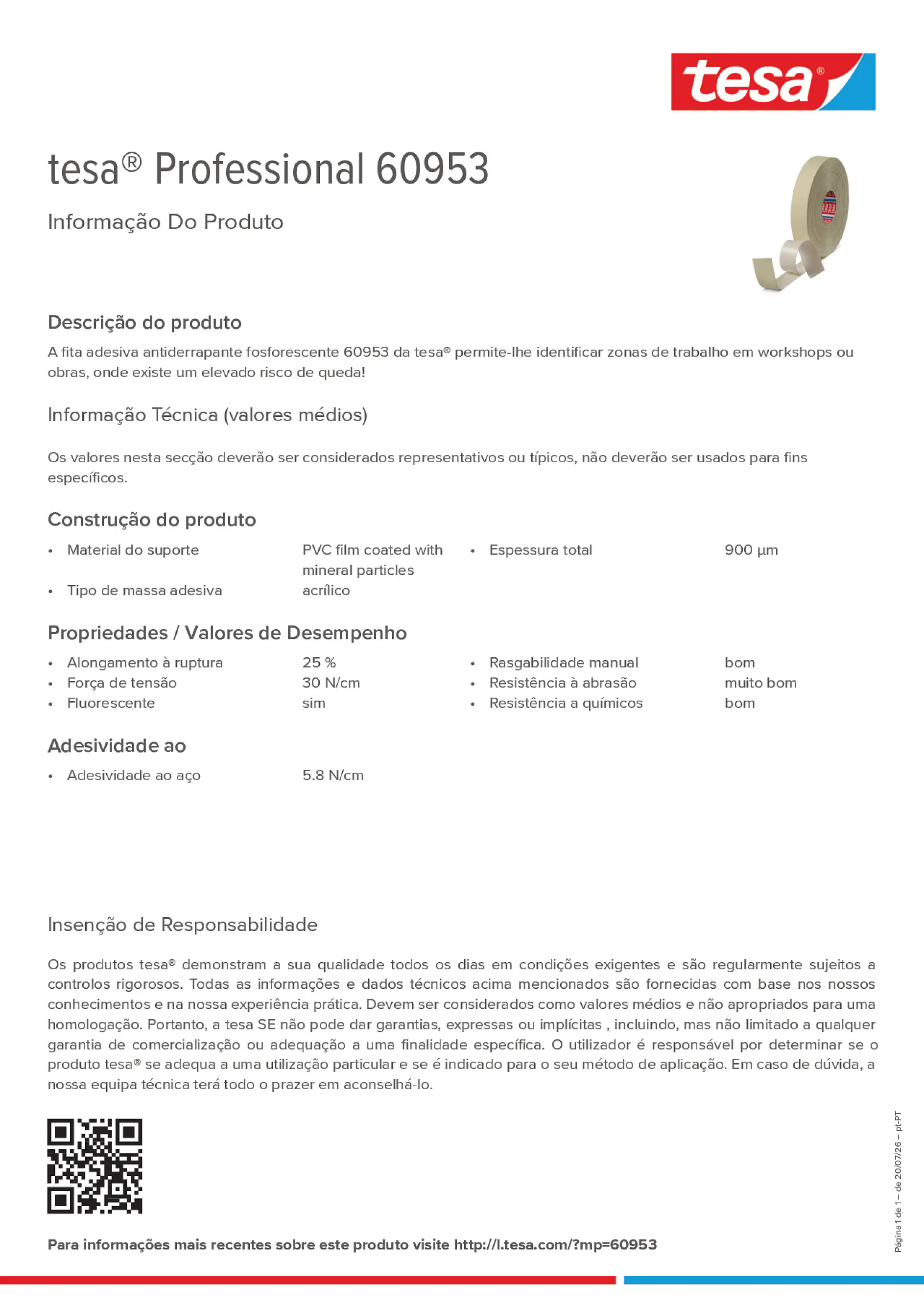 Product information_tesa® Professional 60953_pt-PT