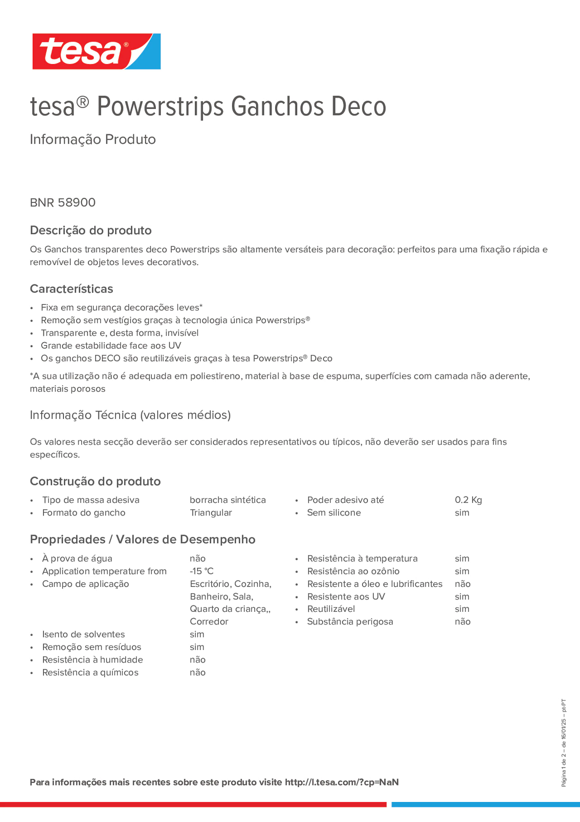 Product information_tesa® Powerstrips 58900_pt-PT