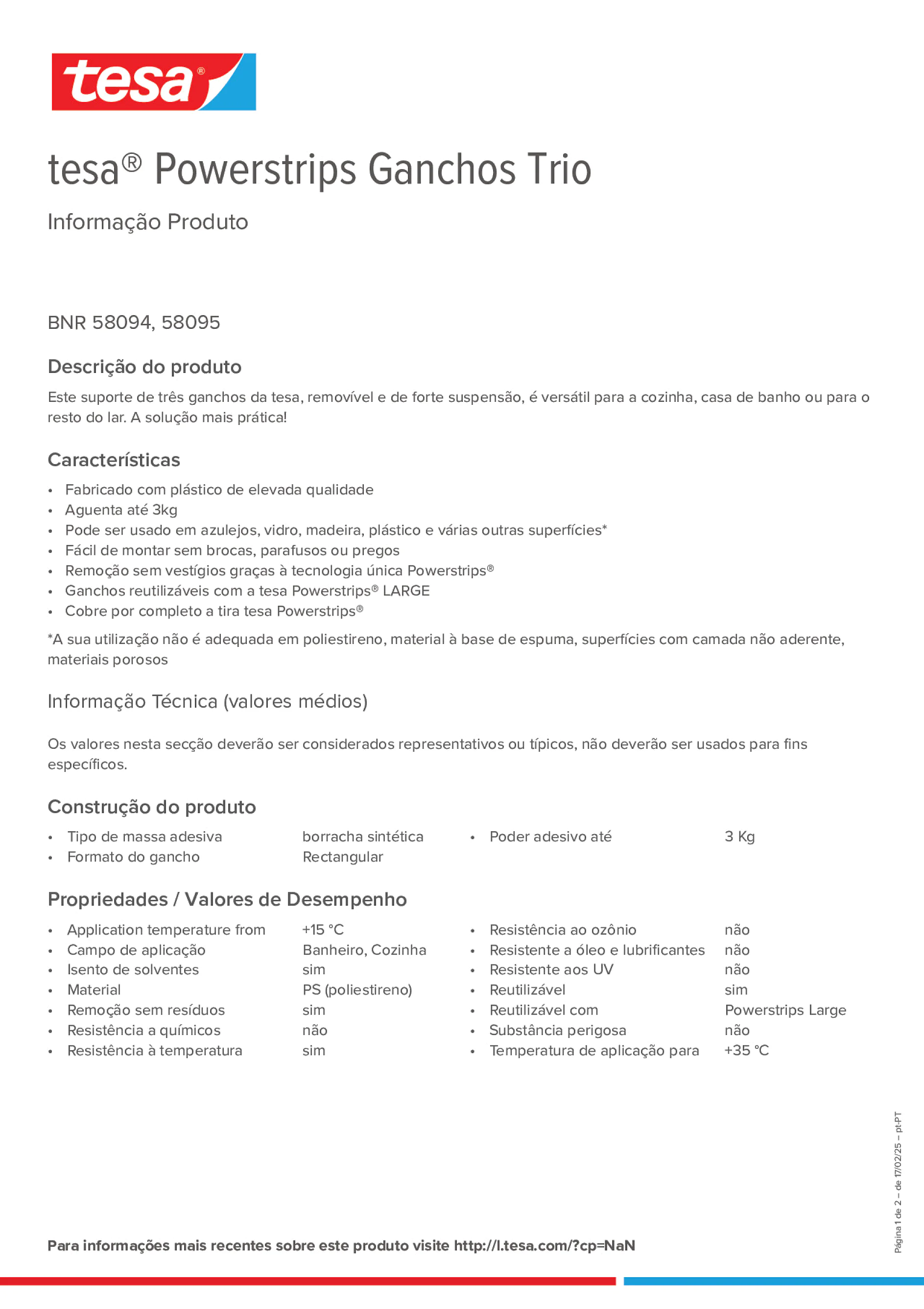 Product information_tesa® Powerstrips 58095_pt-PT