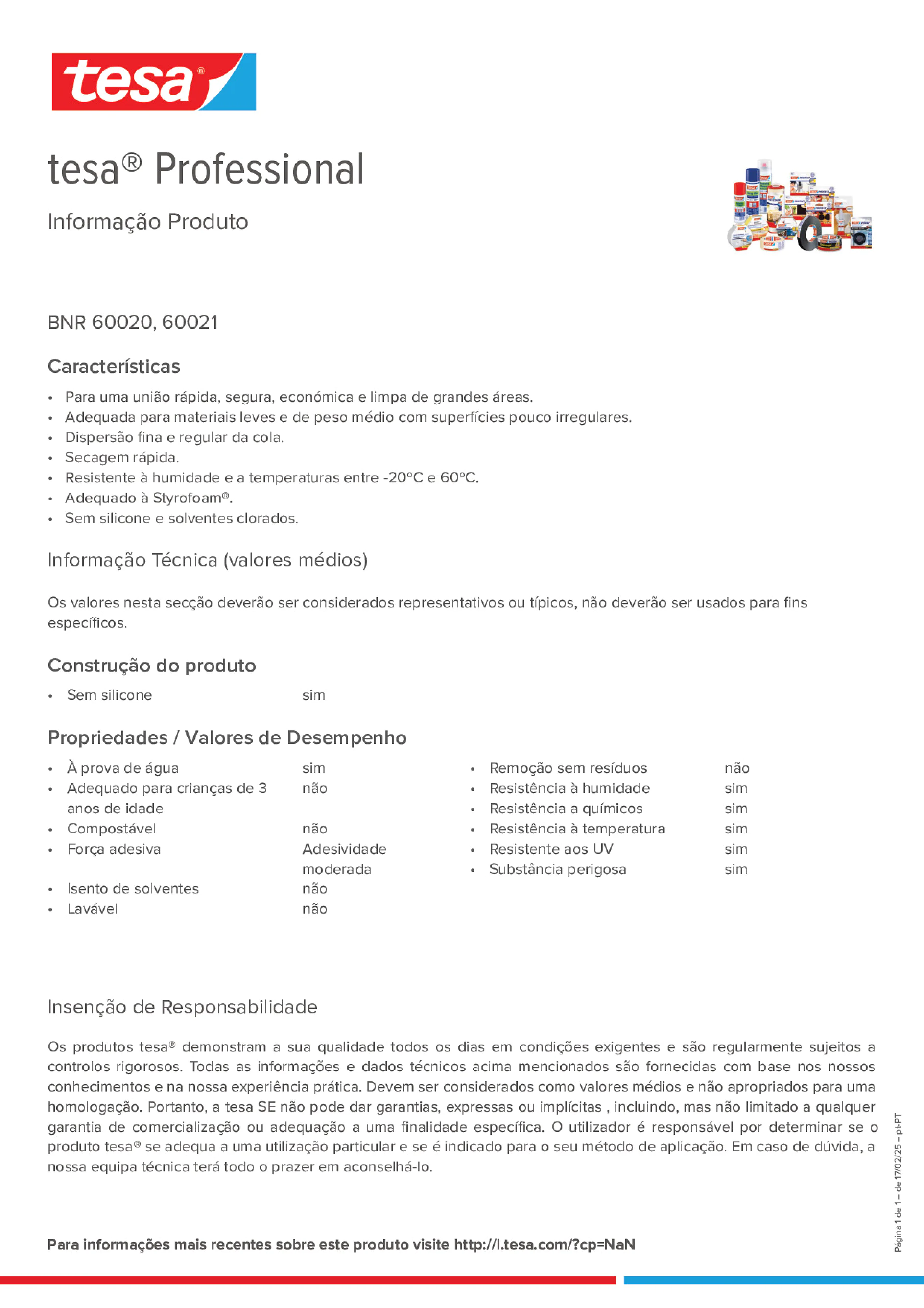 Product information_tesa® Professional 60021_pt-PT