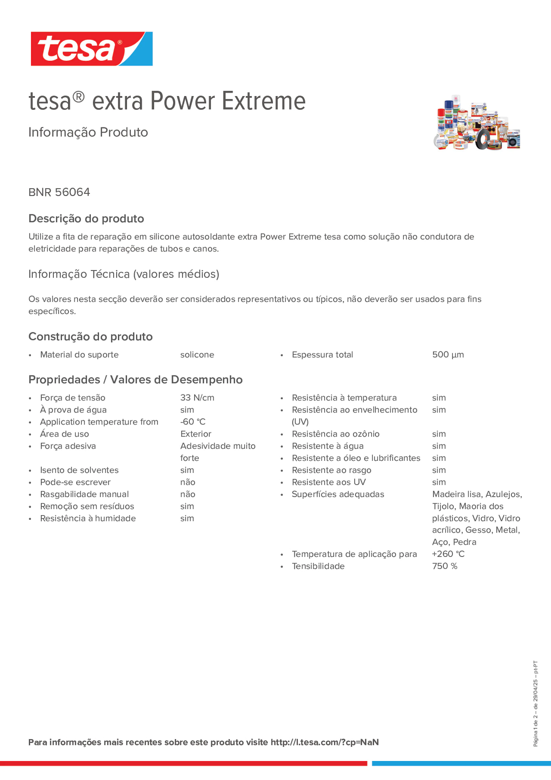 Product information_tesa® extra Power 56064_pt-PT