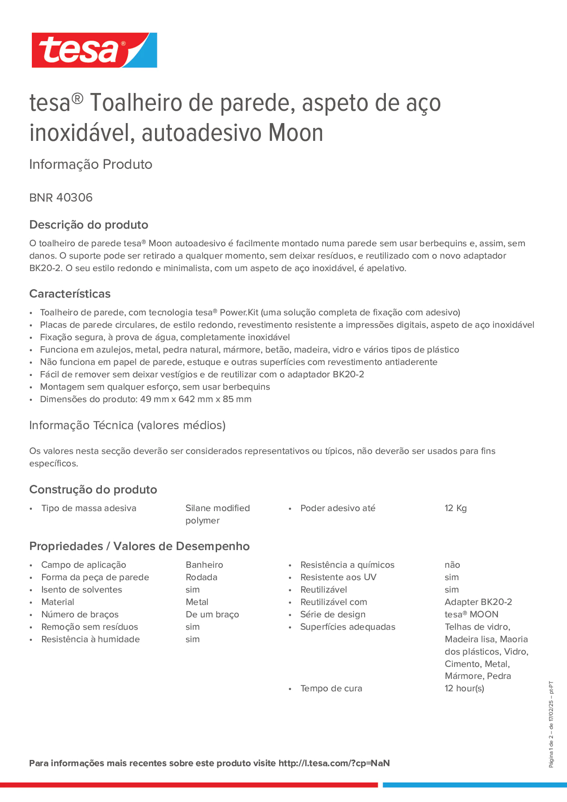 Product information_tesa® 40306_pt-PT