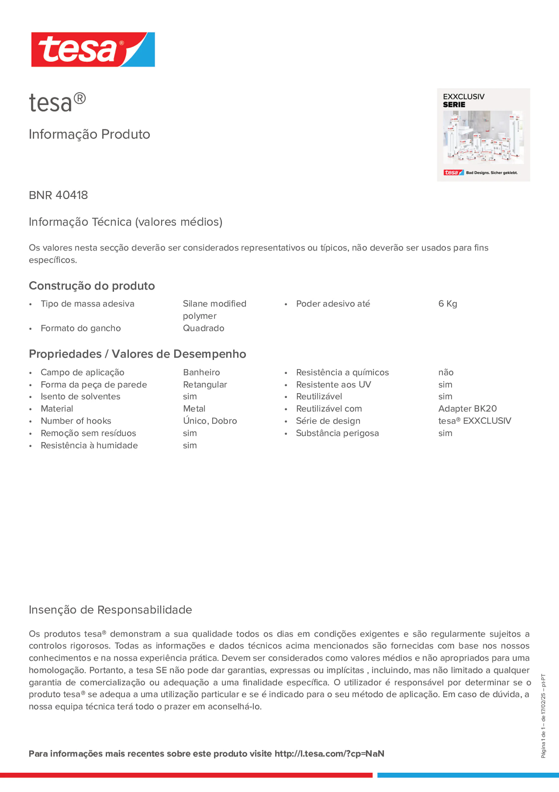 Product information_tesa® 40418_pt-PT