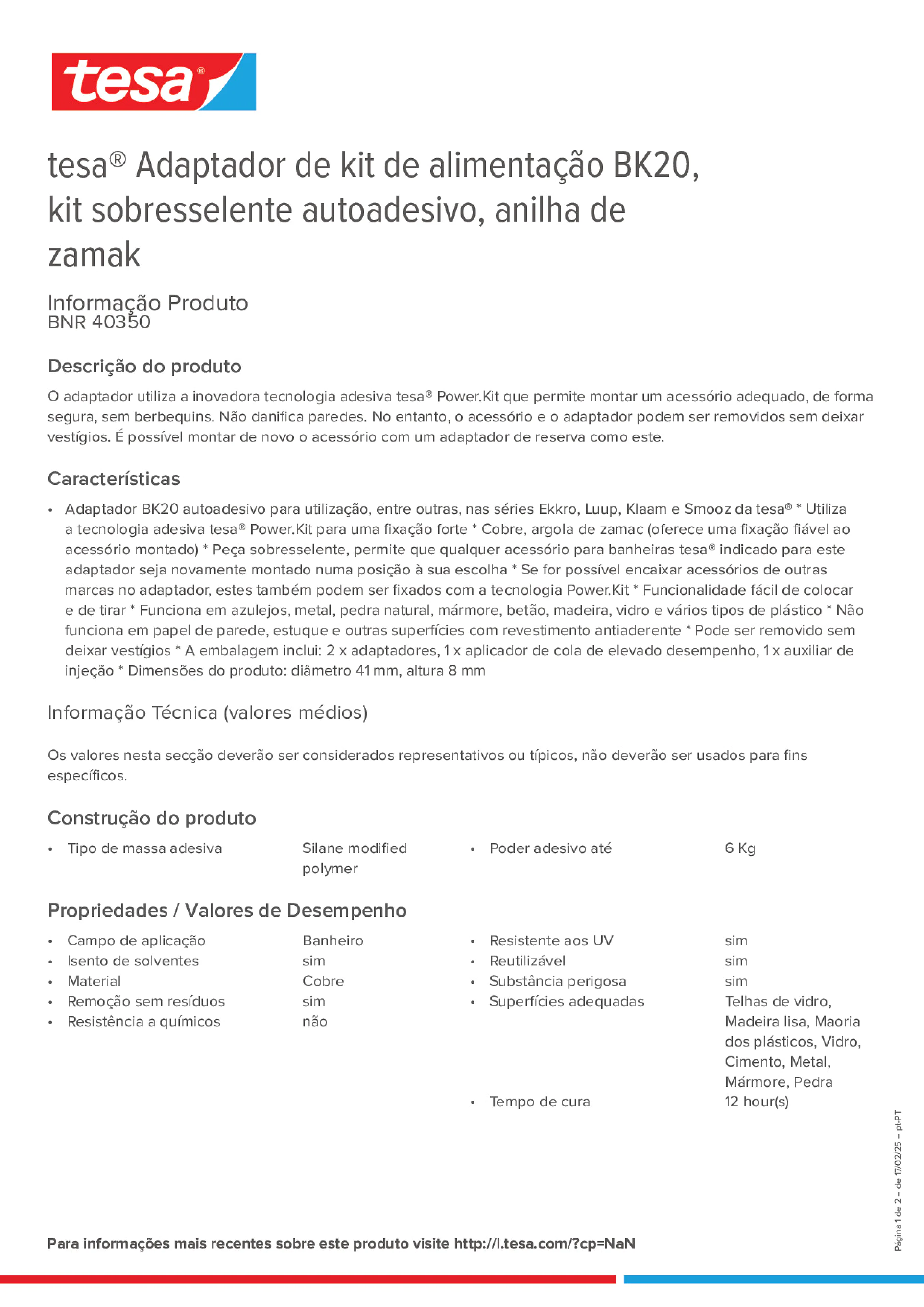 Product information_tesa® 40350_pt-PT