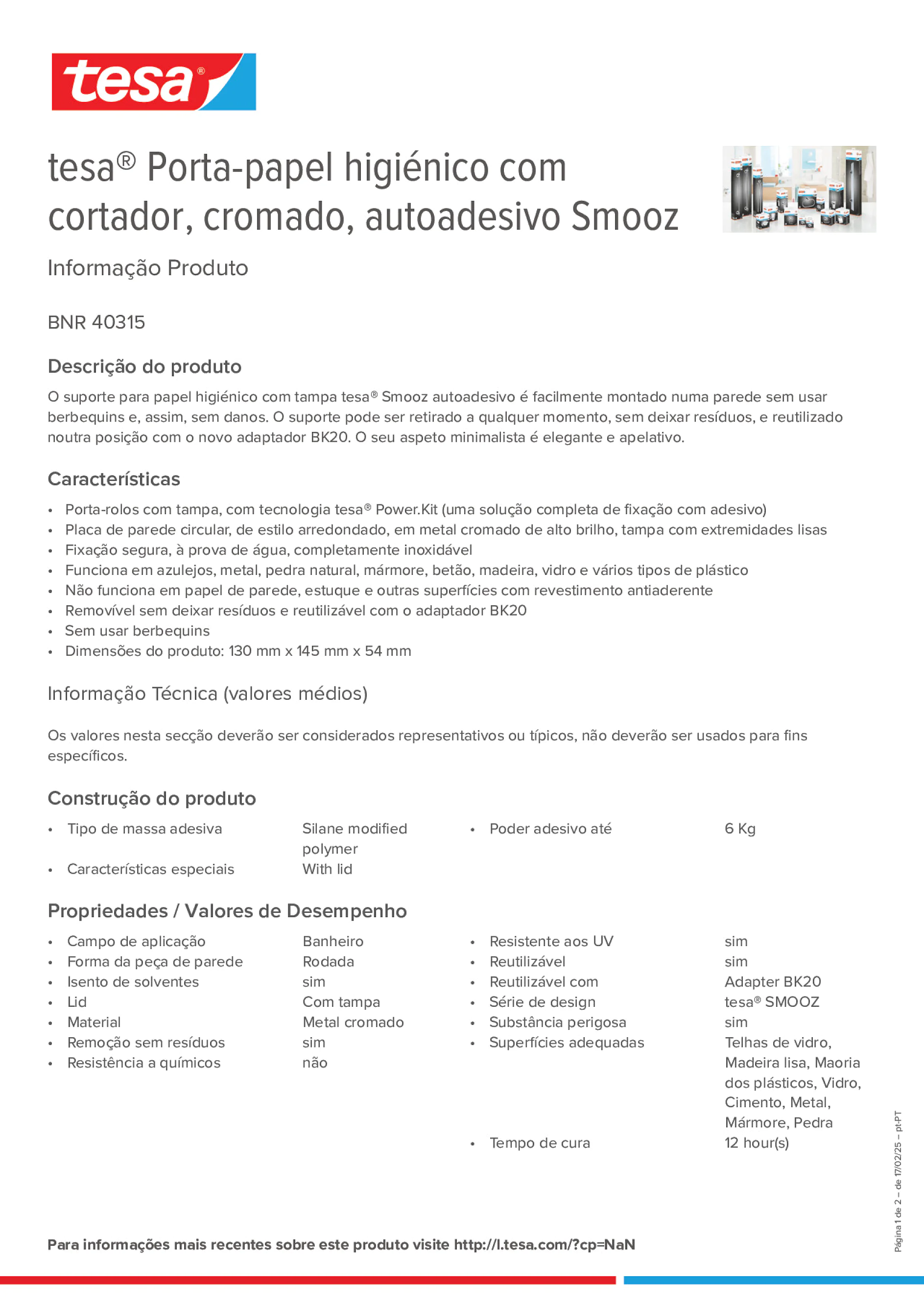 Product information_tesa® 40315_pt-PT