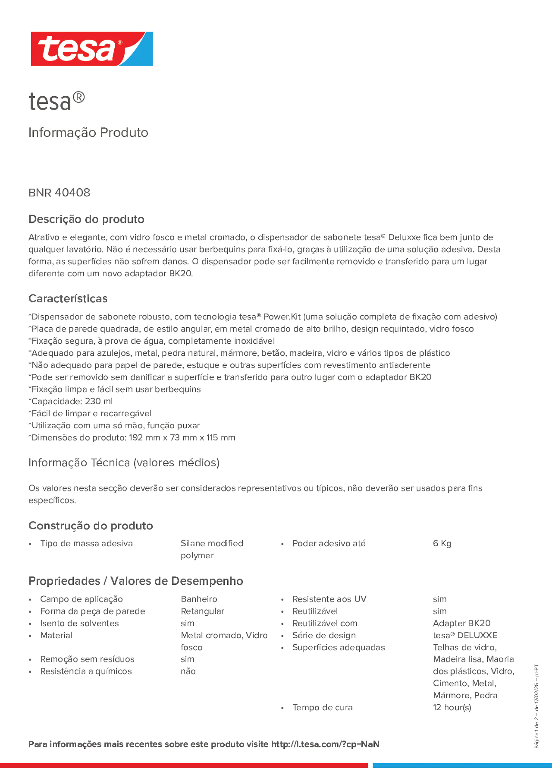 Product information_tesa® 40408_pt-PT