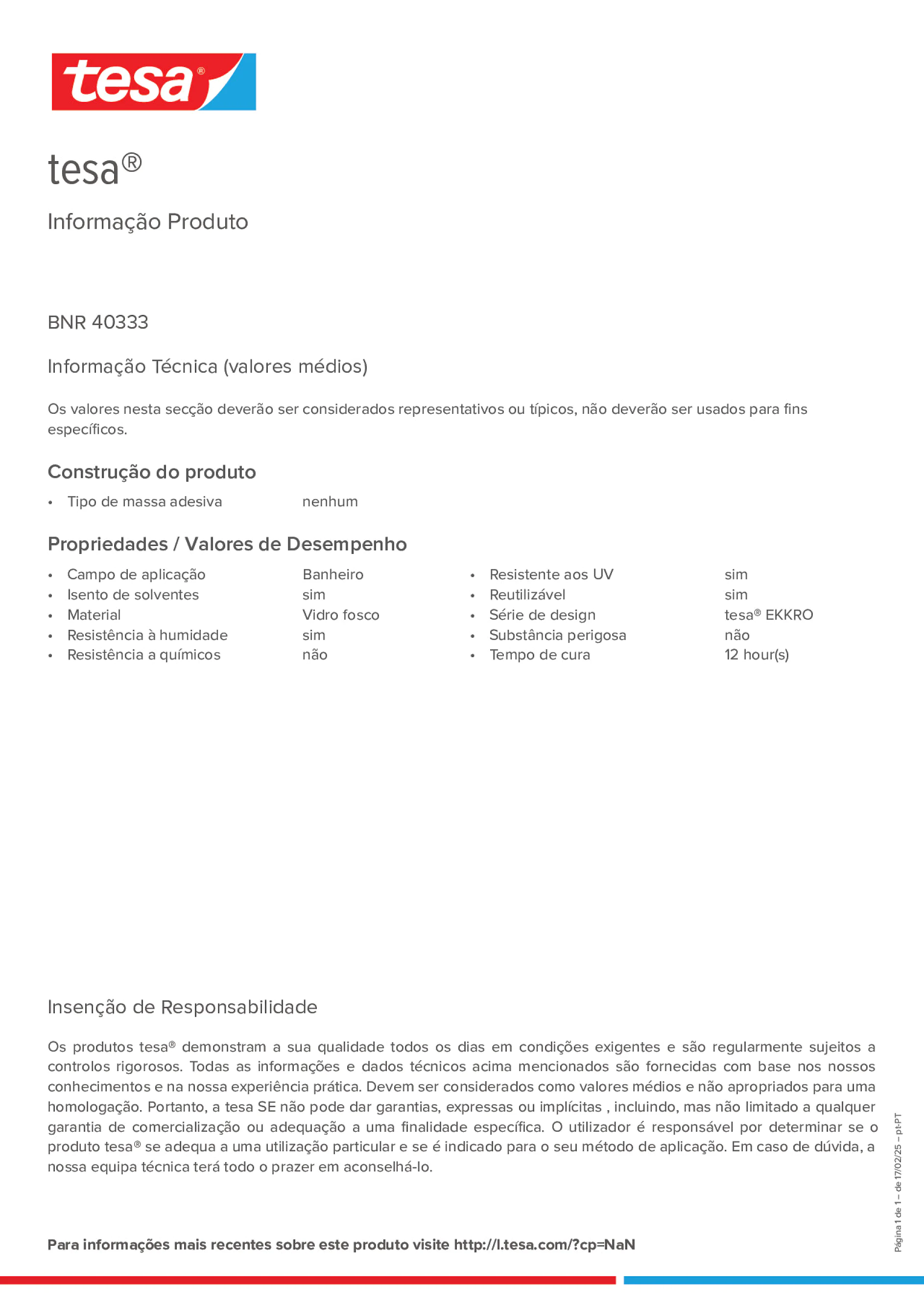 Product information_tesa® 40333_pt-PT