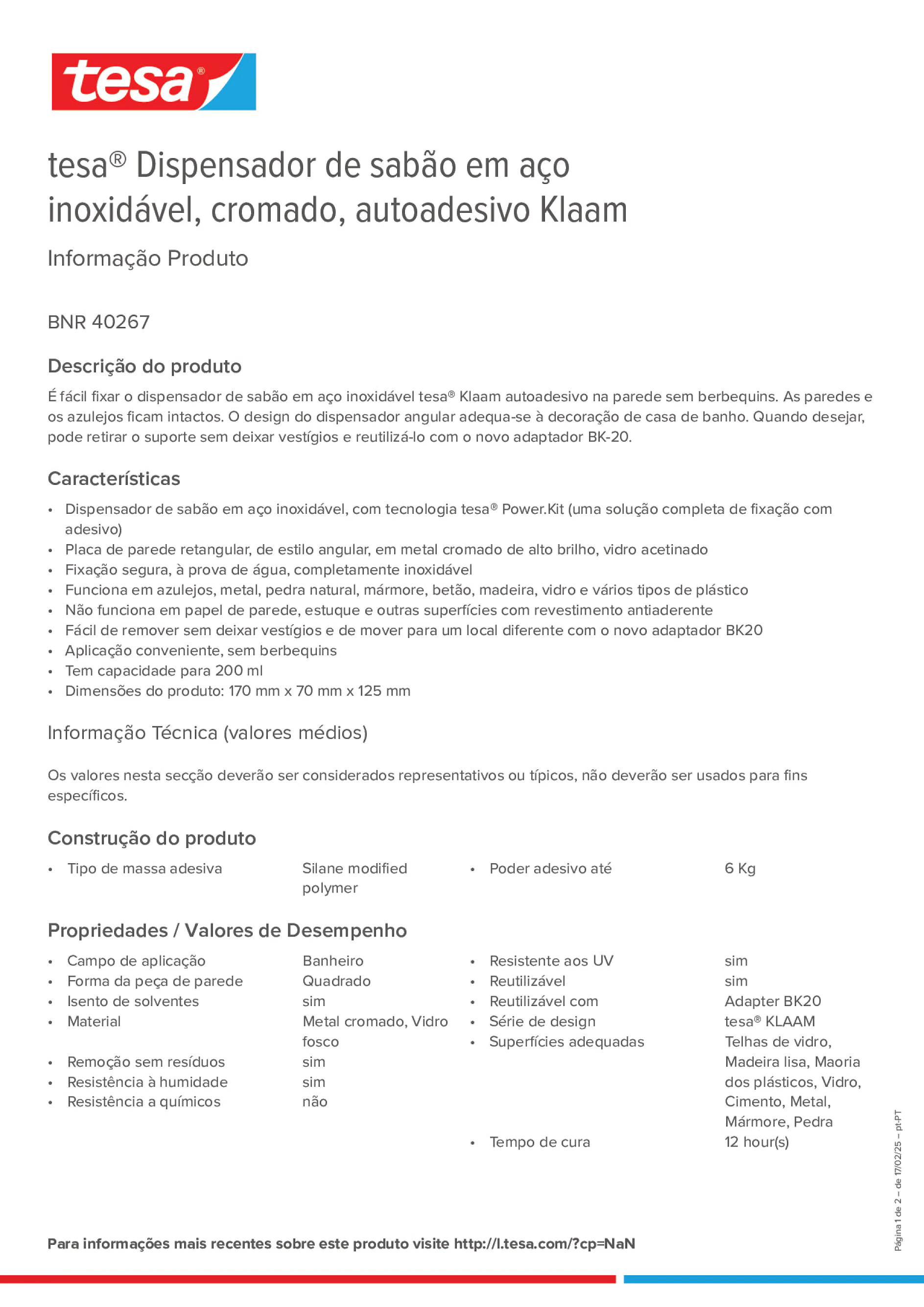 Product information_tesa® 40267_pt-PT