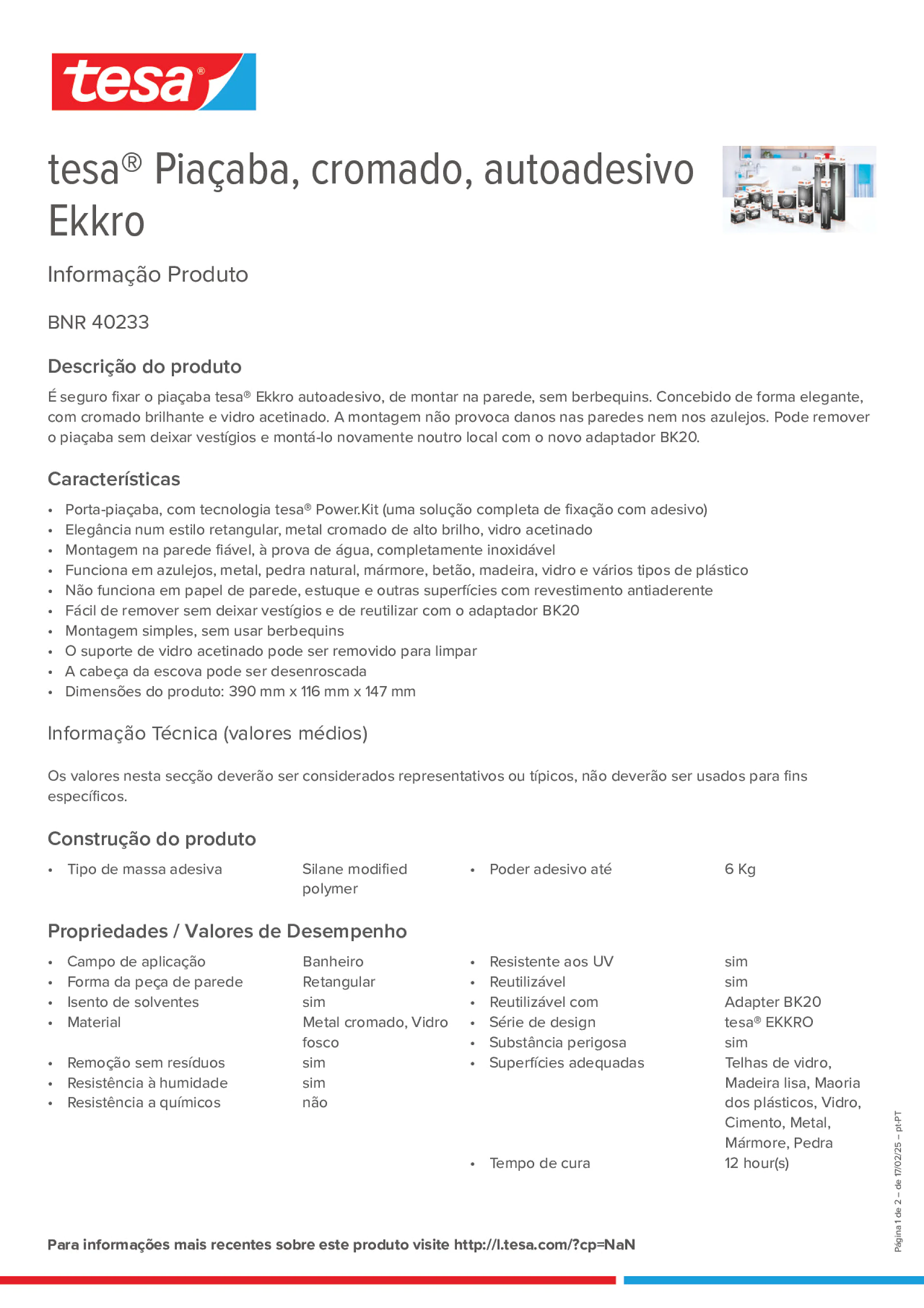 Product information_tesa® 40233_pt-PT