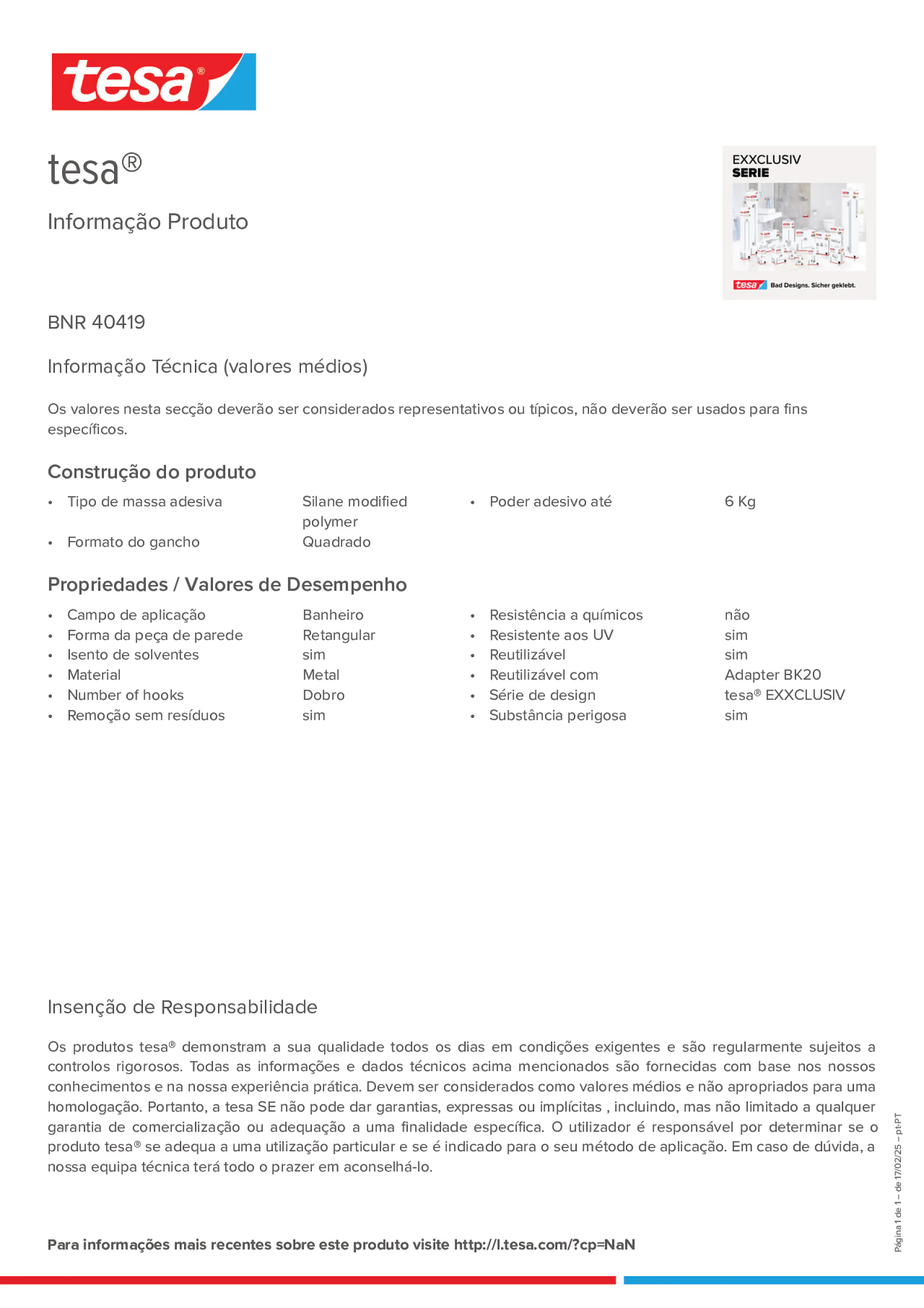 Product information_tesa® 40419_pt-PT