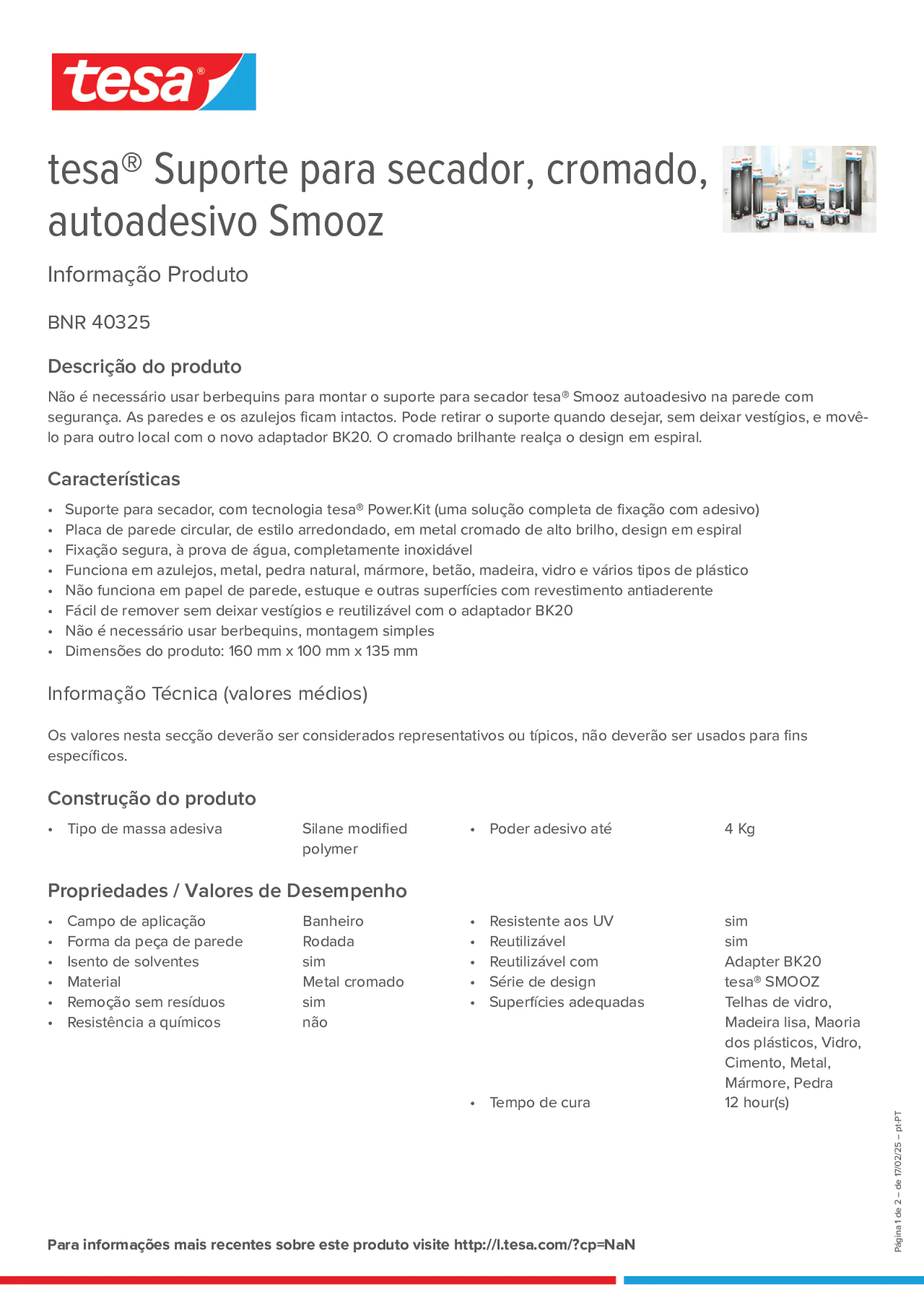 Product information_tesa® 40325_pt-PT