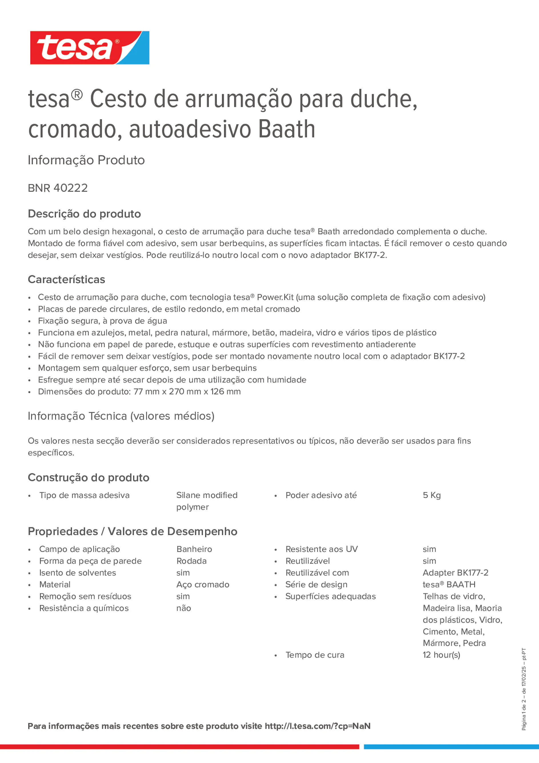 Product information_tesa® 40222_pt-PT