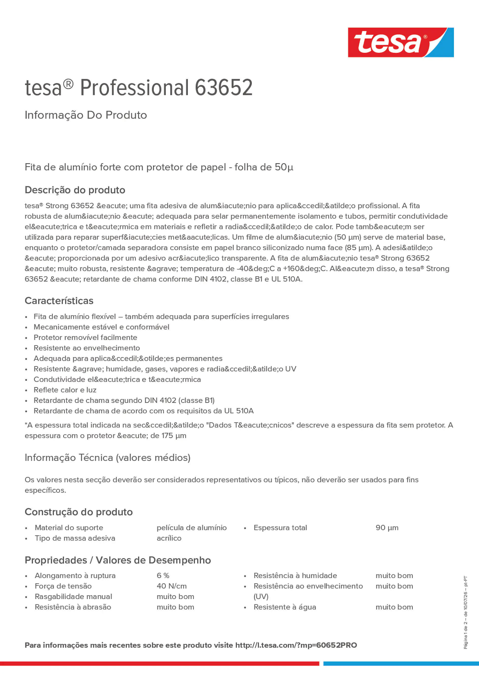 Product information_tesa® Professional 63652_pt-PT
