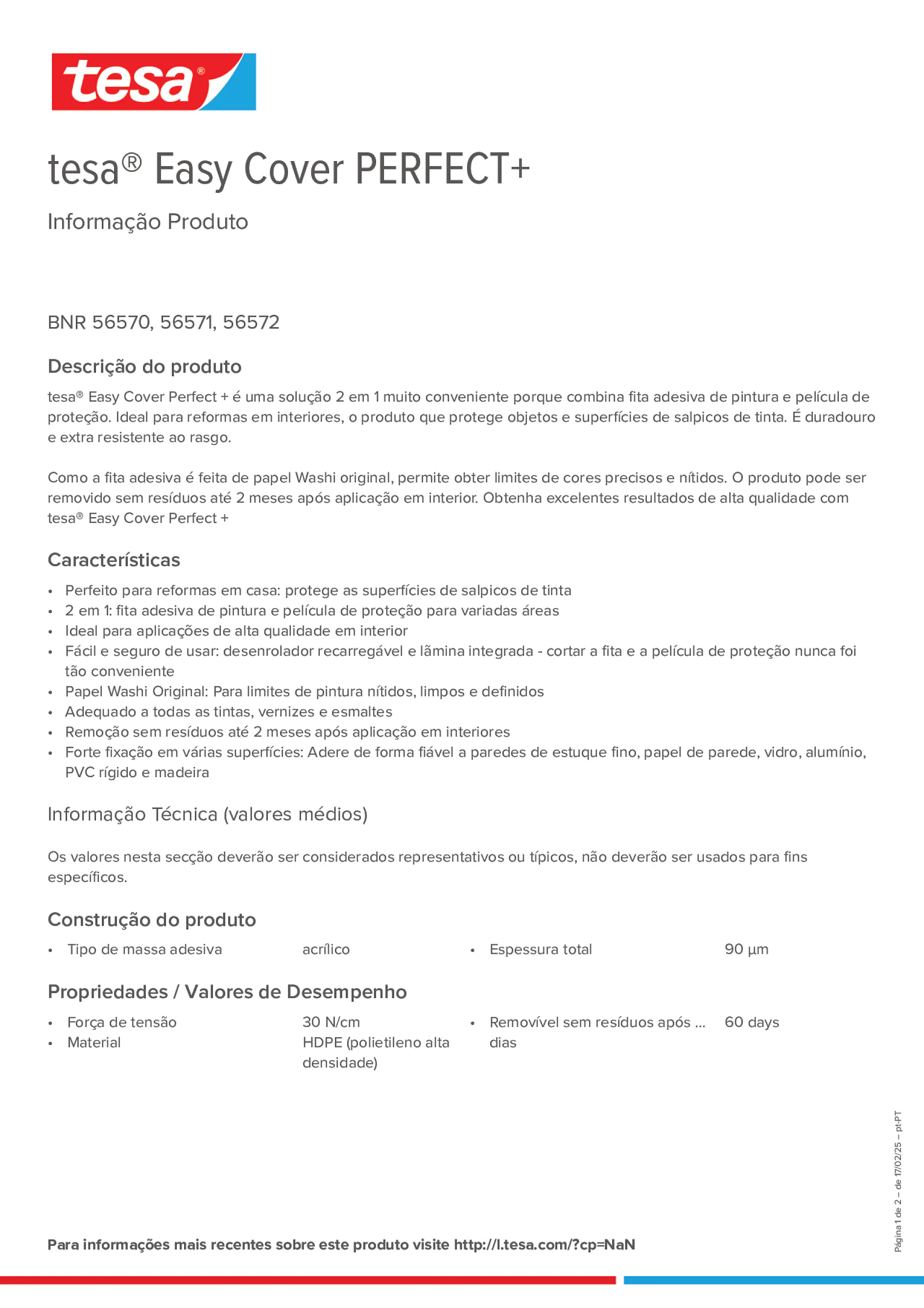 Product information_tesa® Easy Cover 56570_pt-PT