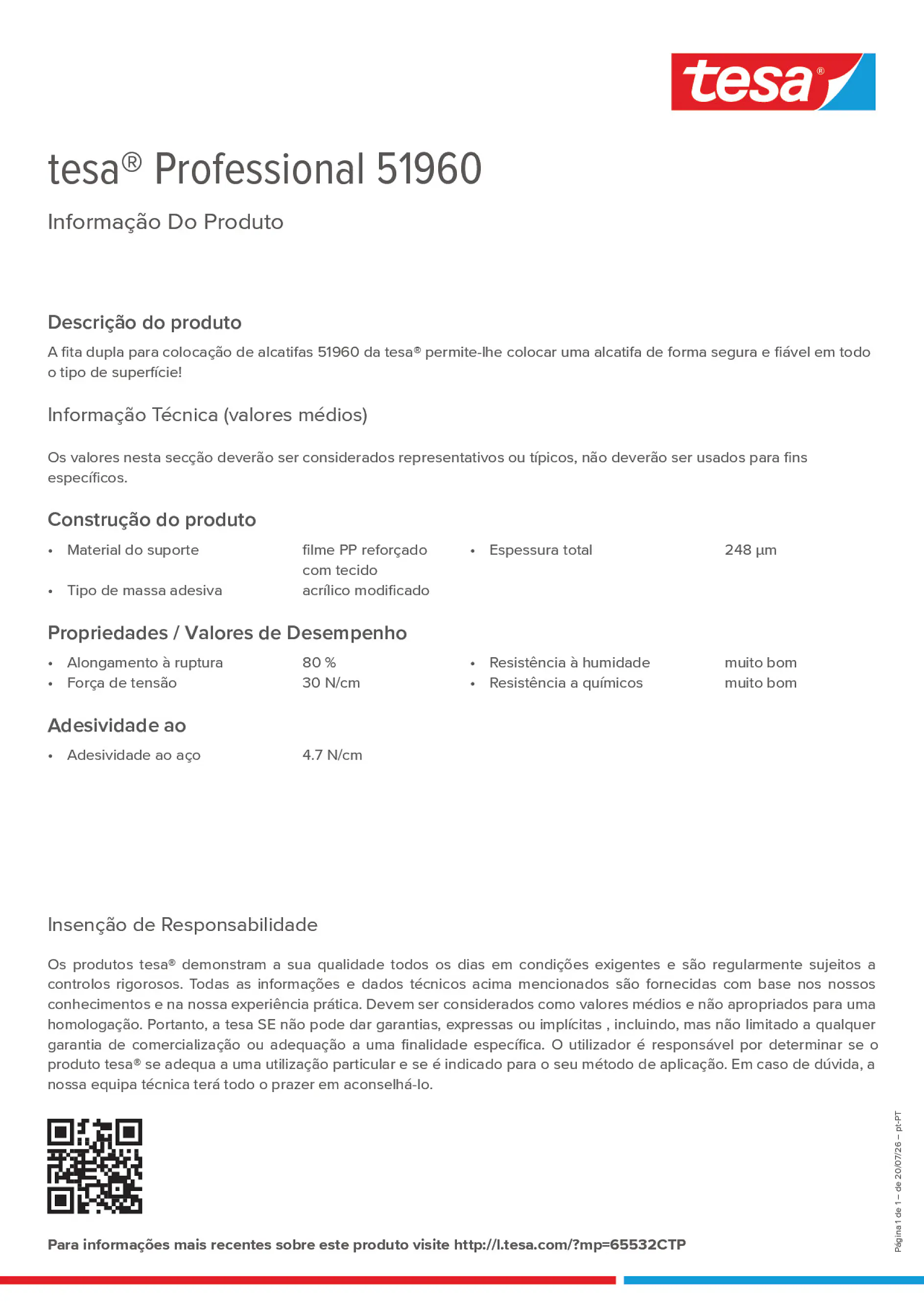Product information_tesa® Professional 51960_pt-PT