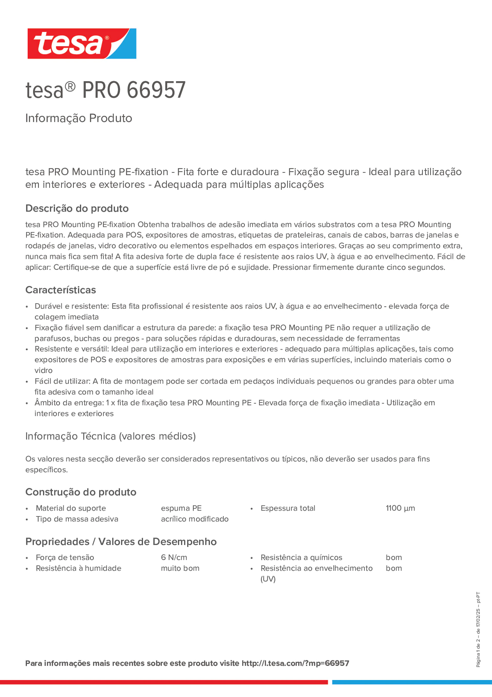 Product information_tesa® PRO 66957_pt-PT