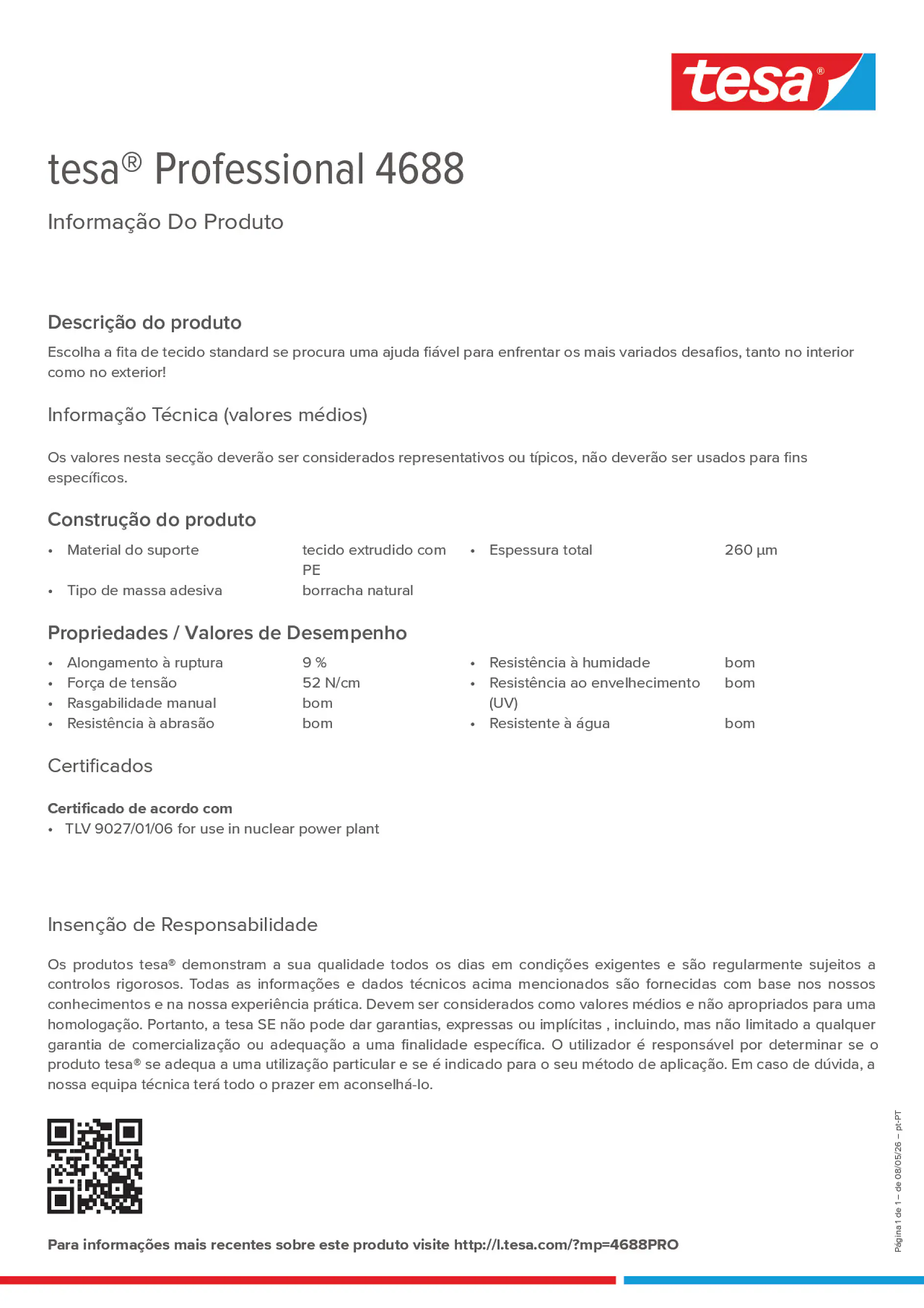 Product information_tesa® Professional 04688_pt-PT