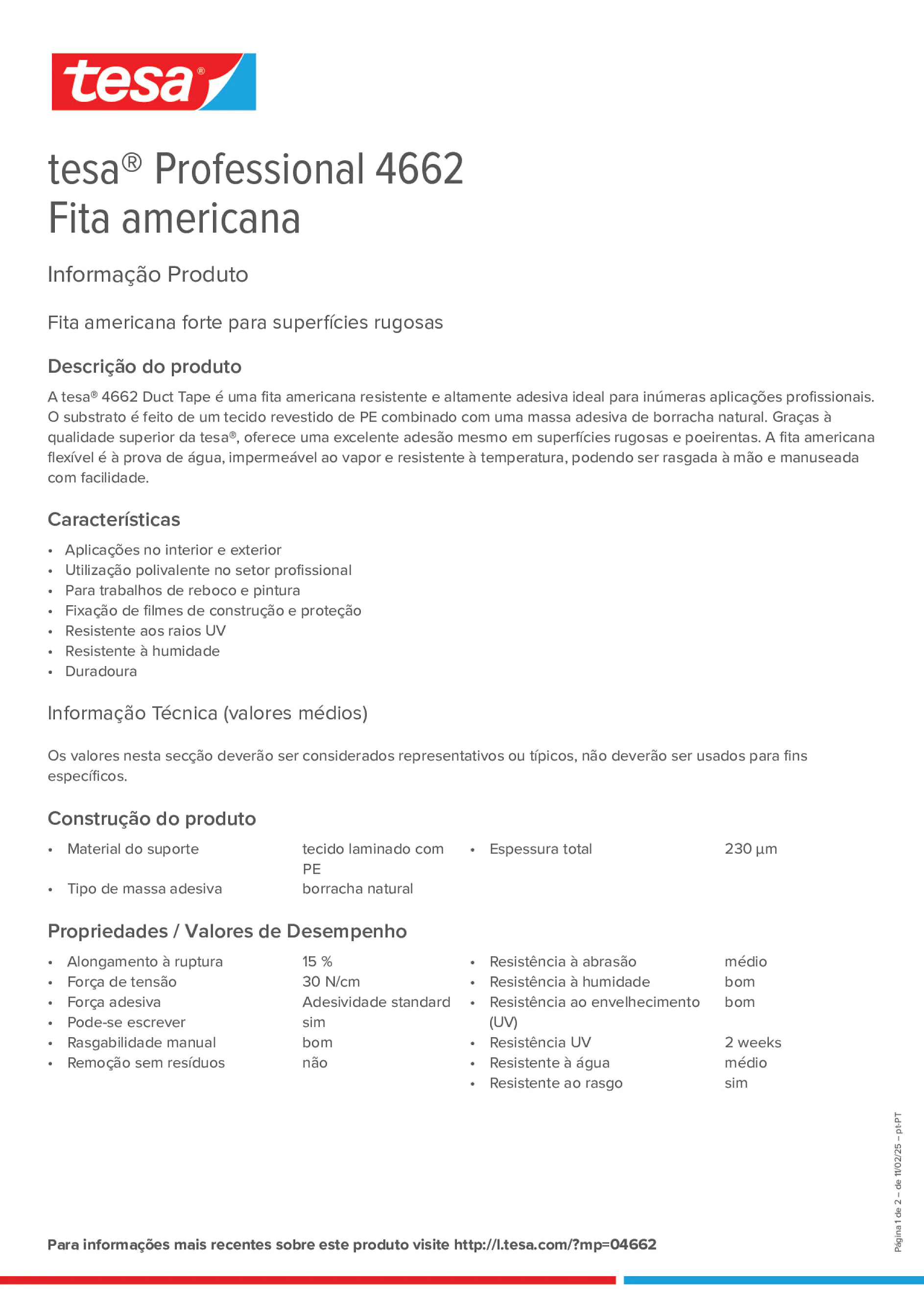 Product information_tesa® Professional 04662_pt-PT