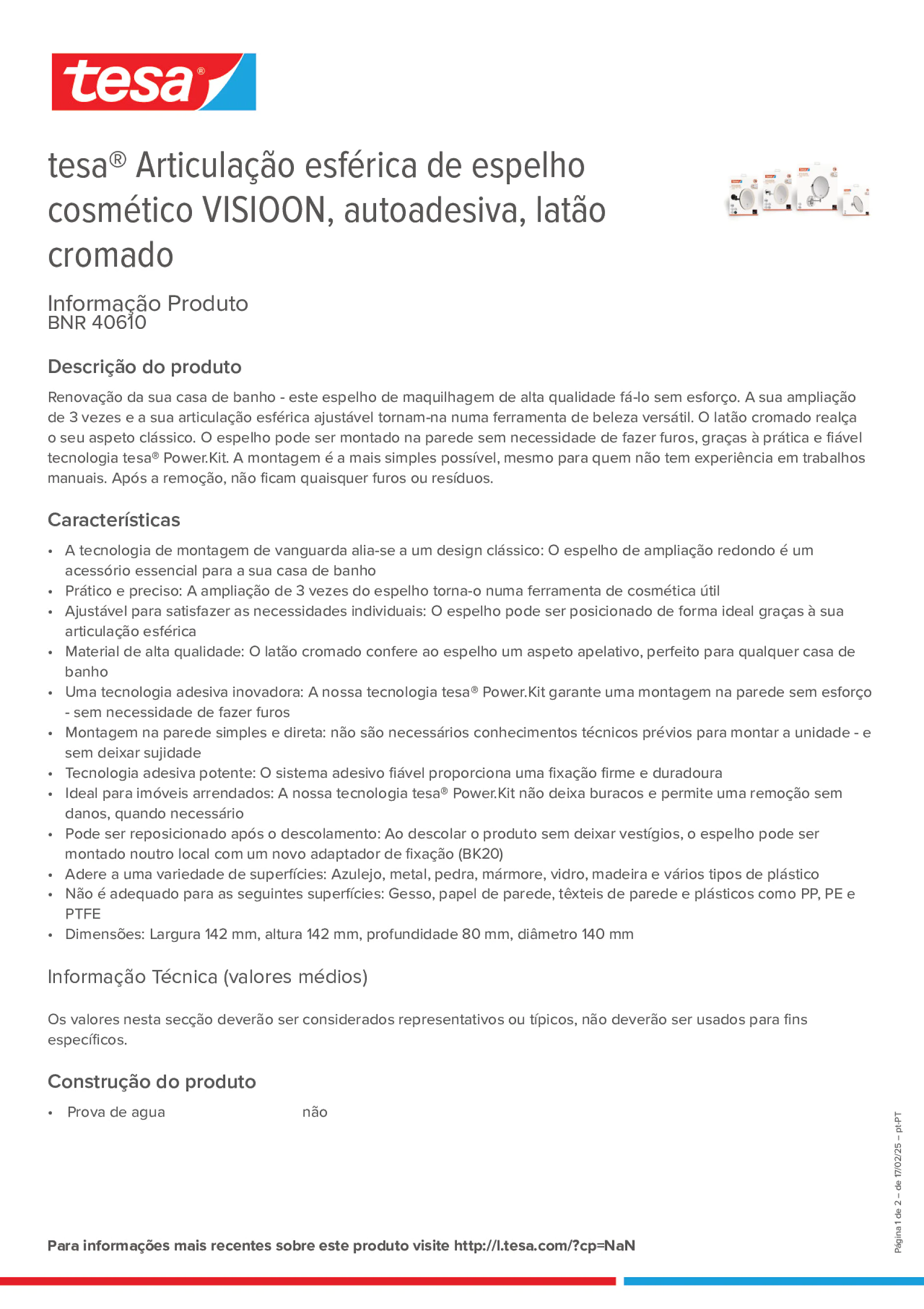 Product information_tesa® 40610_pt-PT