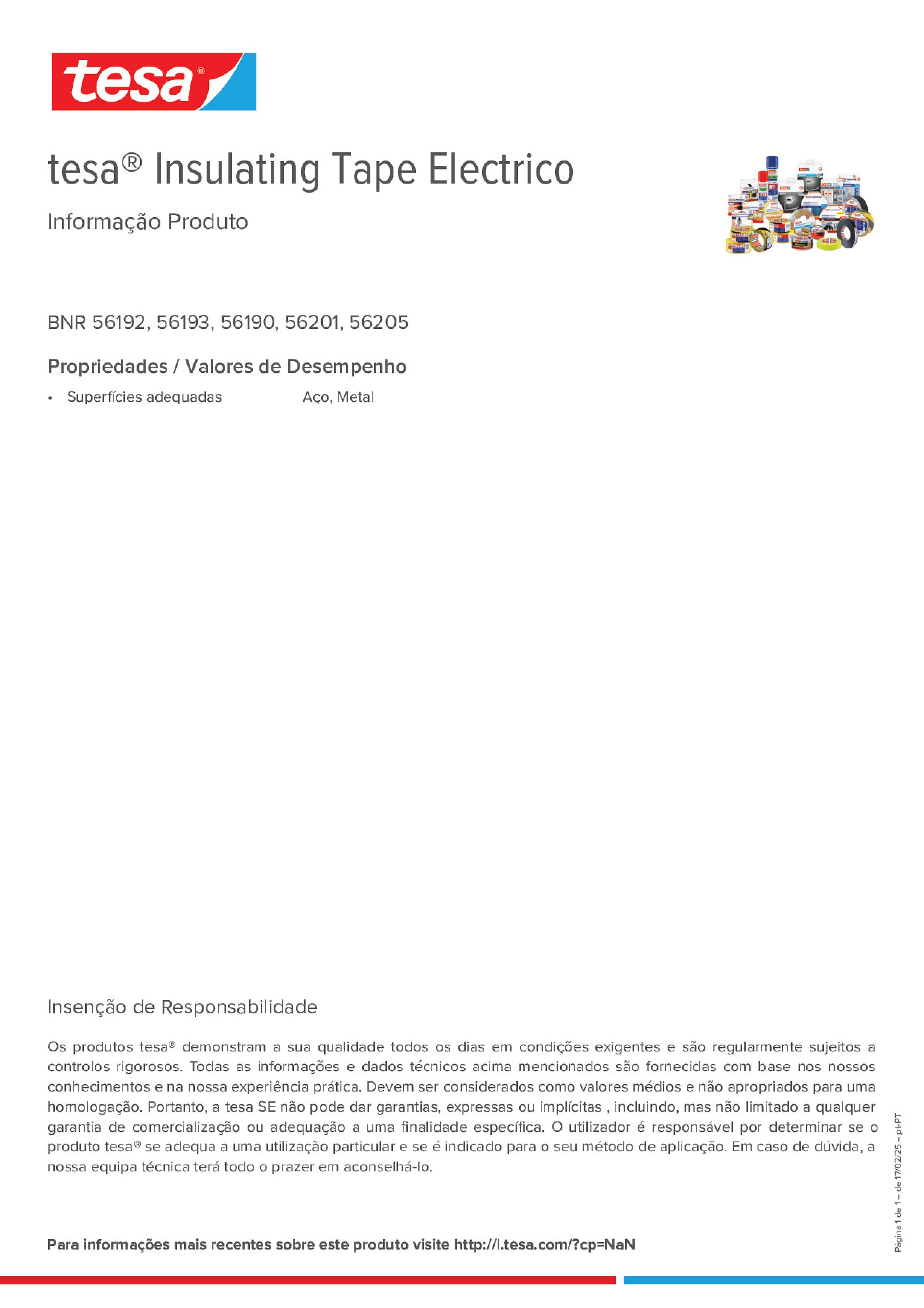 Product information_tesa® Insulating Tape 56203_pt-PT