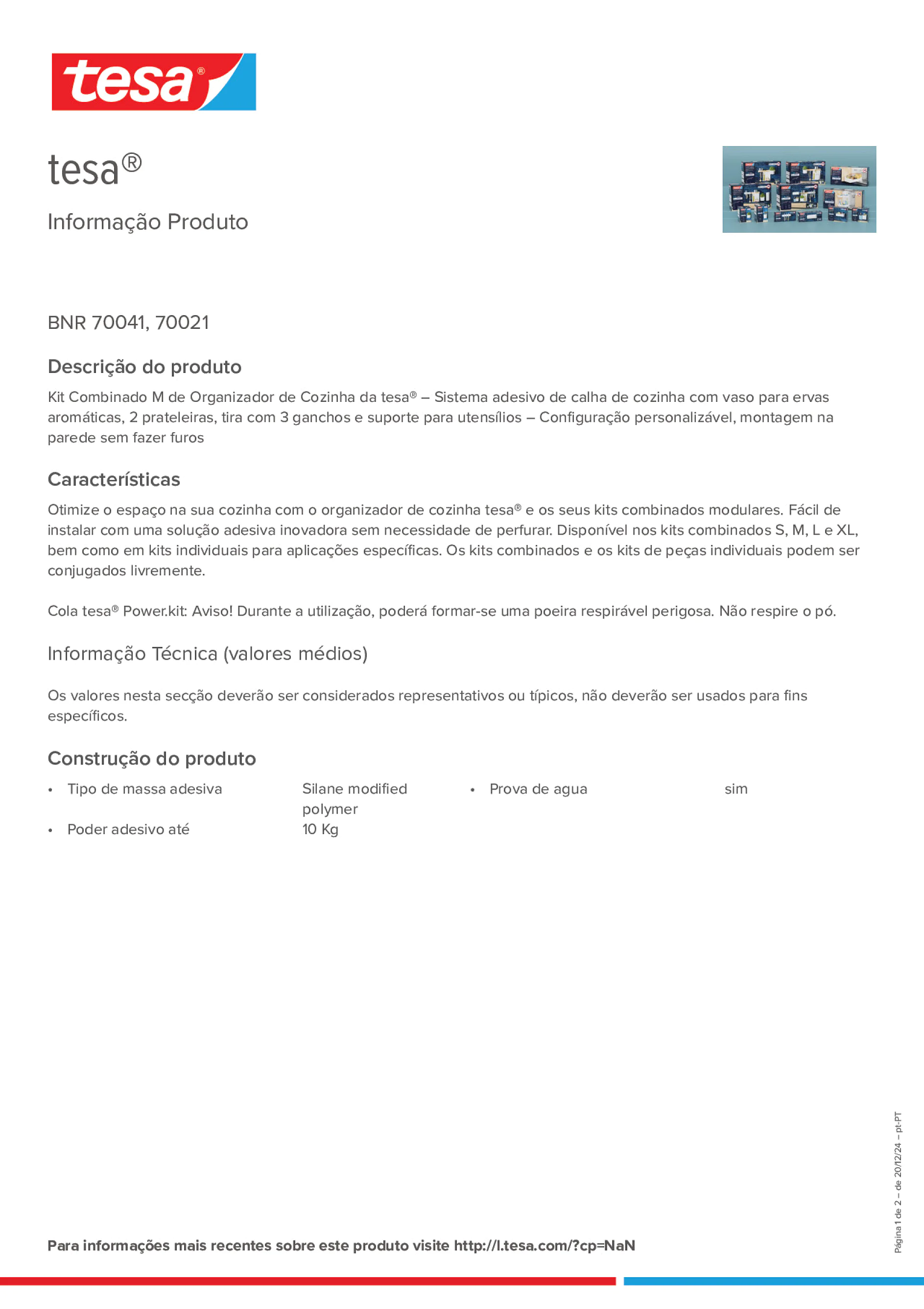 Product information_tesa® 70041_pt-PT Product information_tesa® 70041_pt-PT