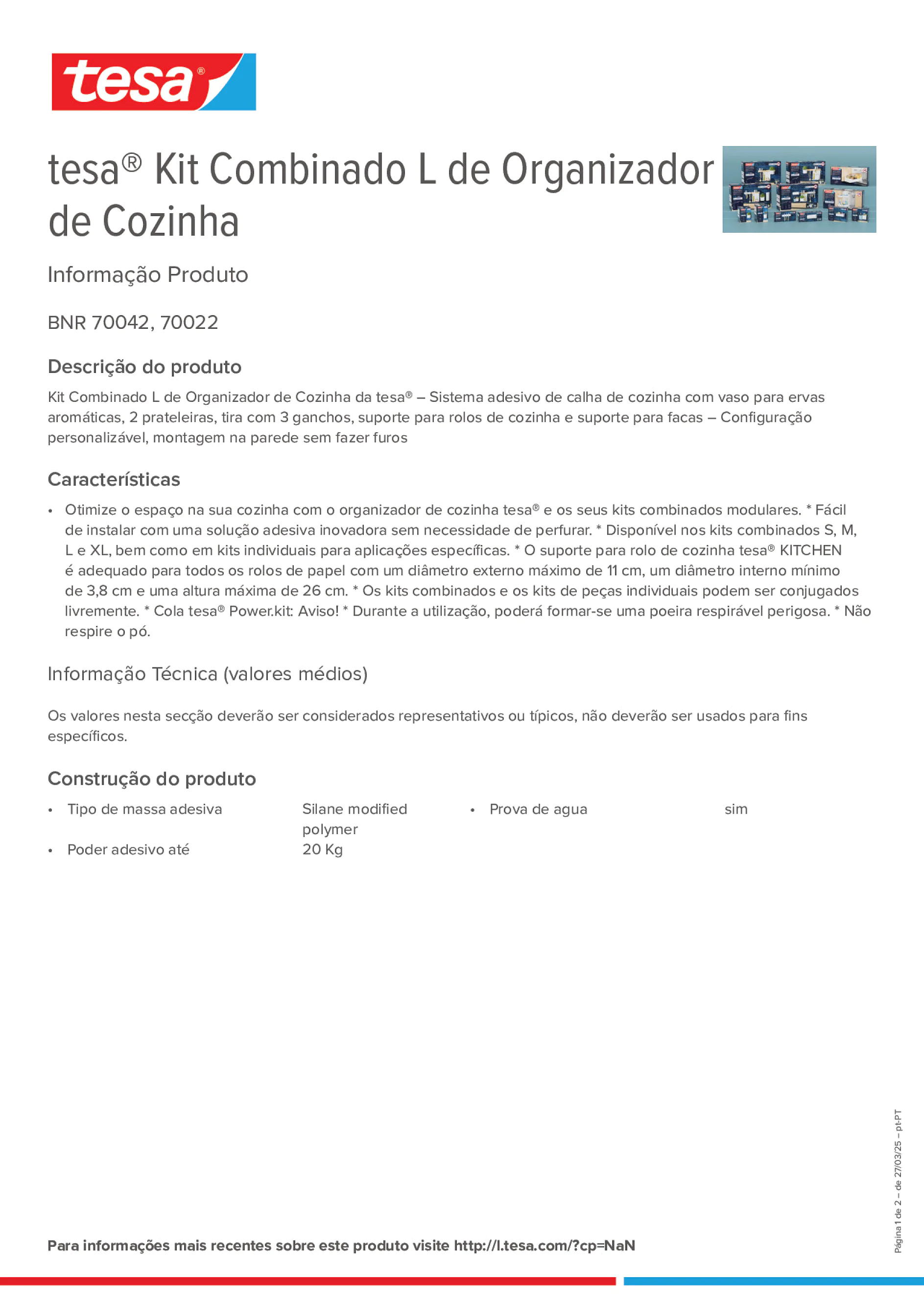 Product information_tesa® 70042_pt-PT Product information_tesa® 70042_pt-PT