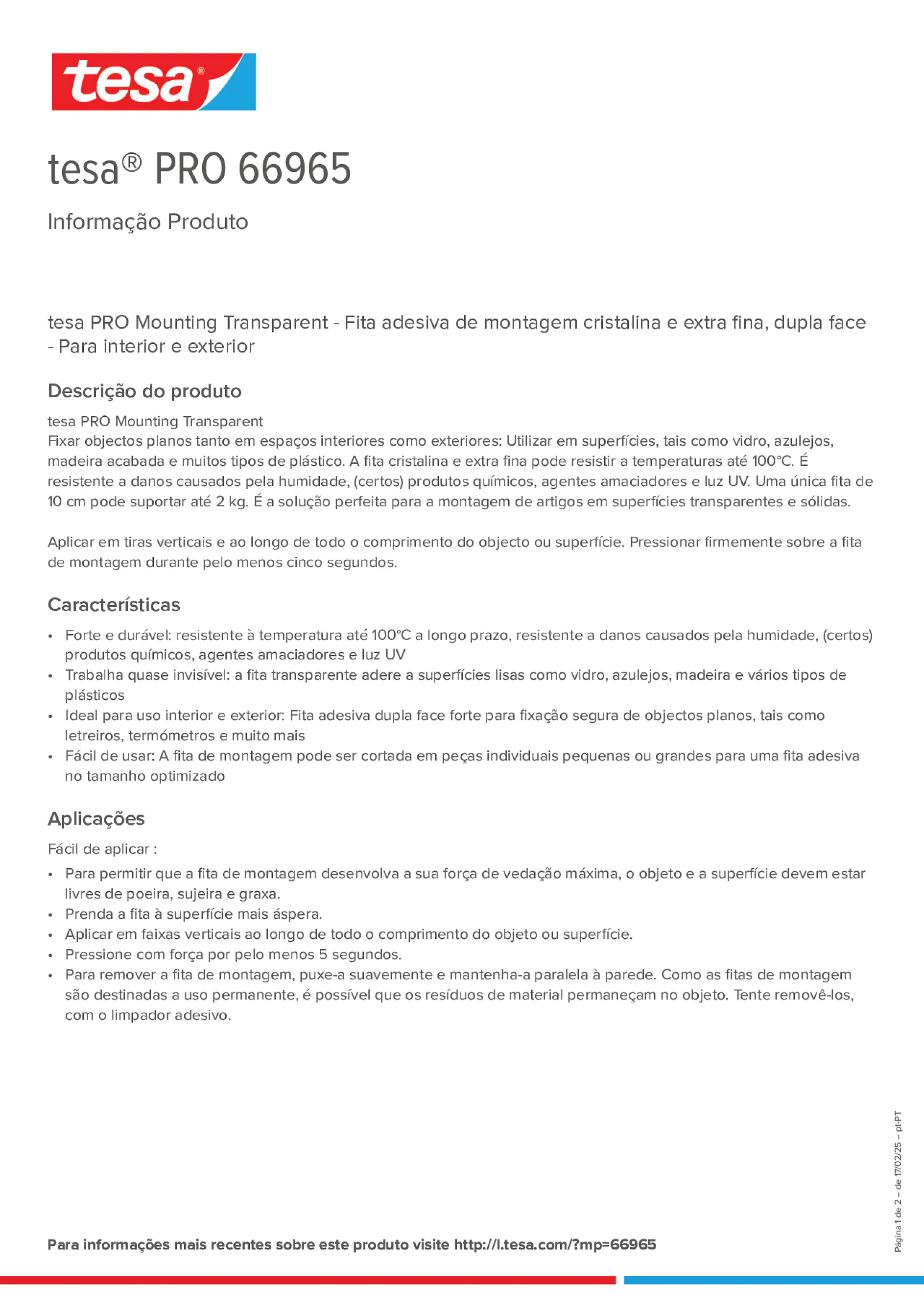 Product information_tesa® PRO 66965_pt-PT