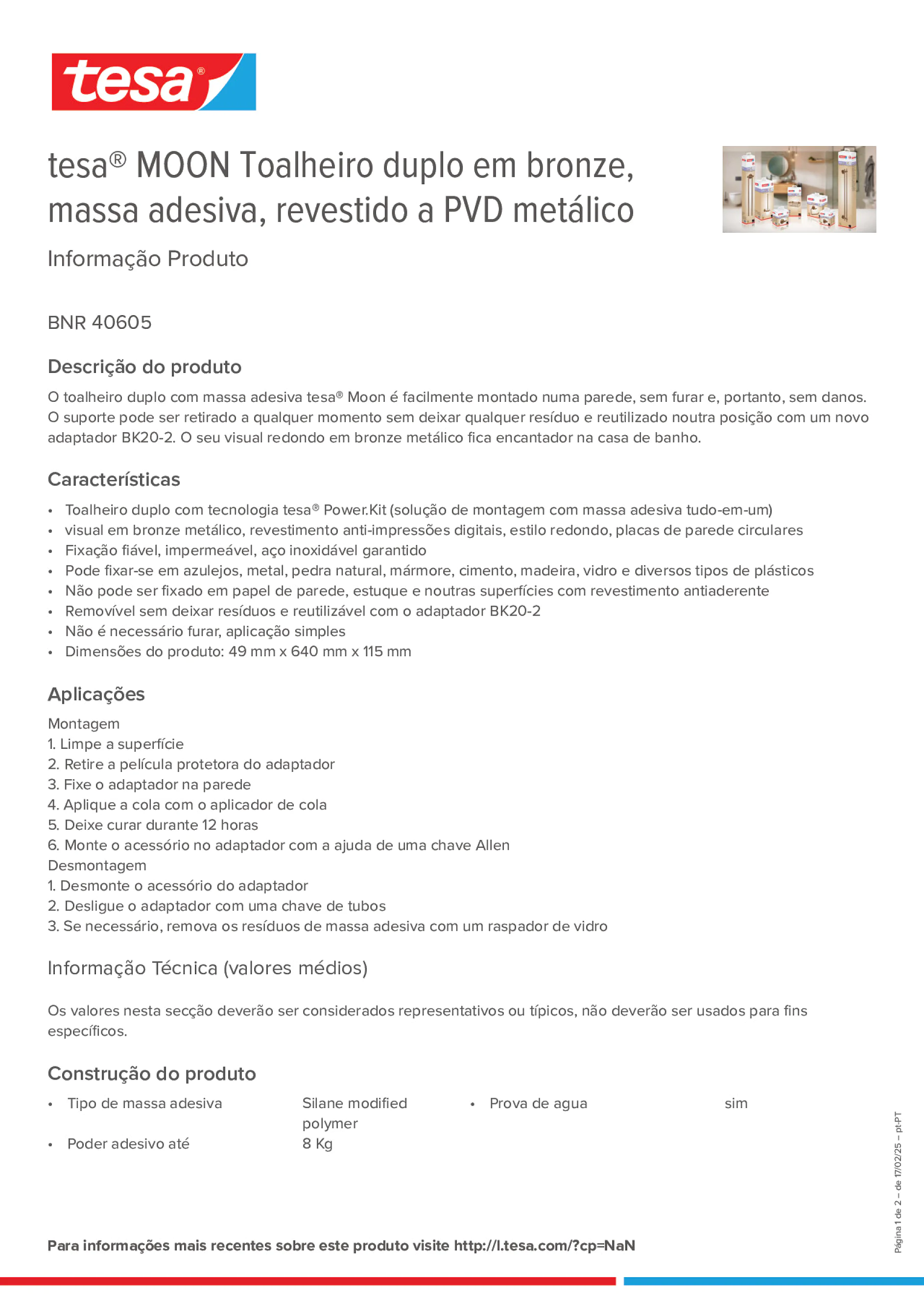 Product information_tesa® 40605_pt-PT