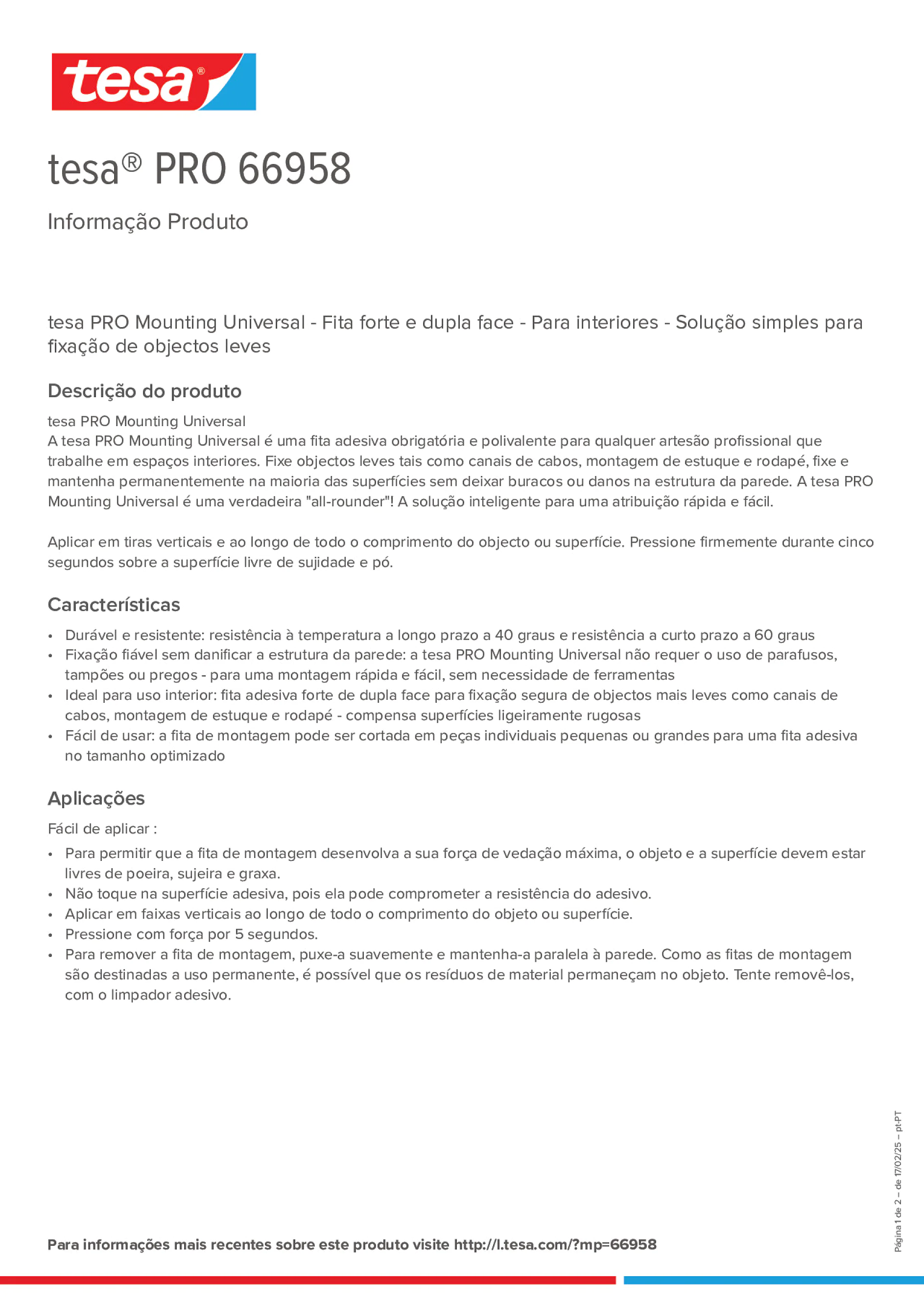 Product information_tesa® PRO 66958_pt-PT