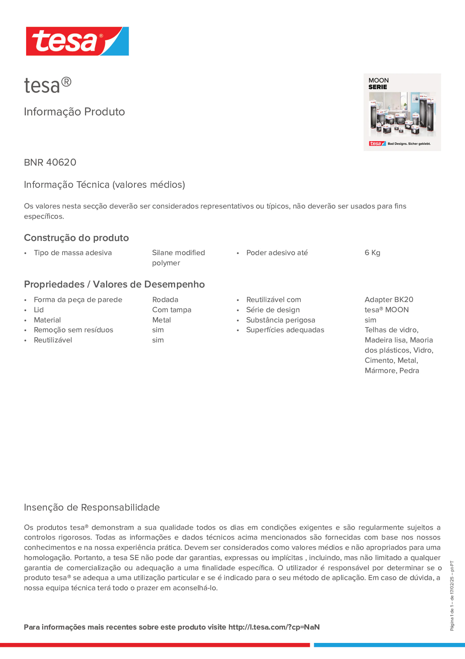 Product information_tesa® 40620_pt-PT