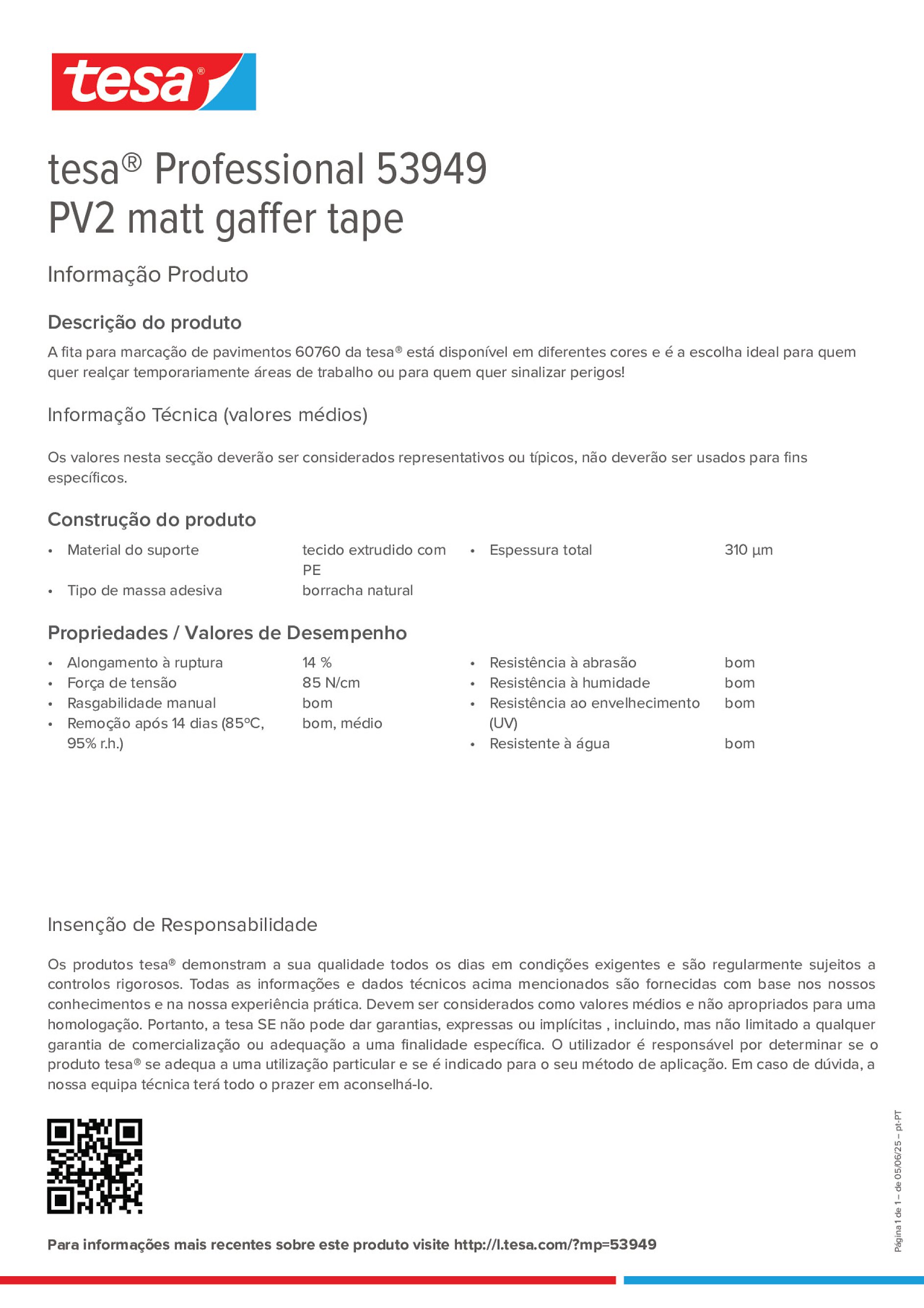 Product information_tesa® Professional 53949_pt-PT