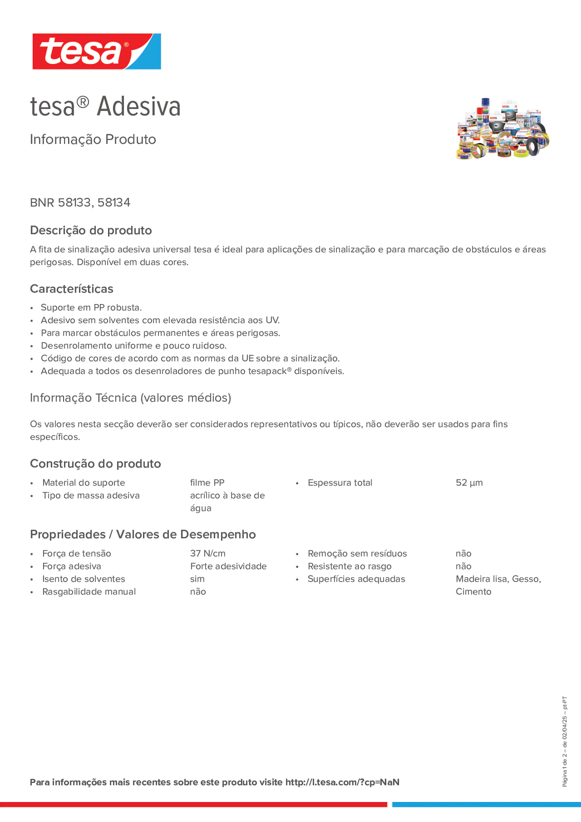 Product information_tesa® 58134YLBK_pt-PT
