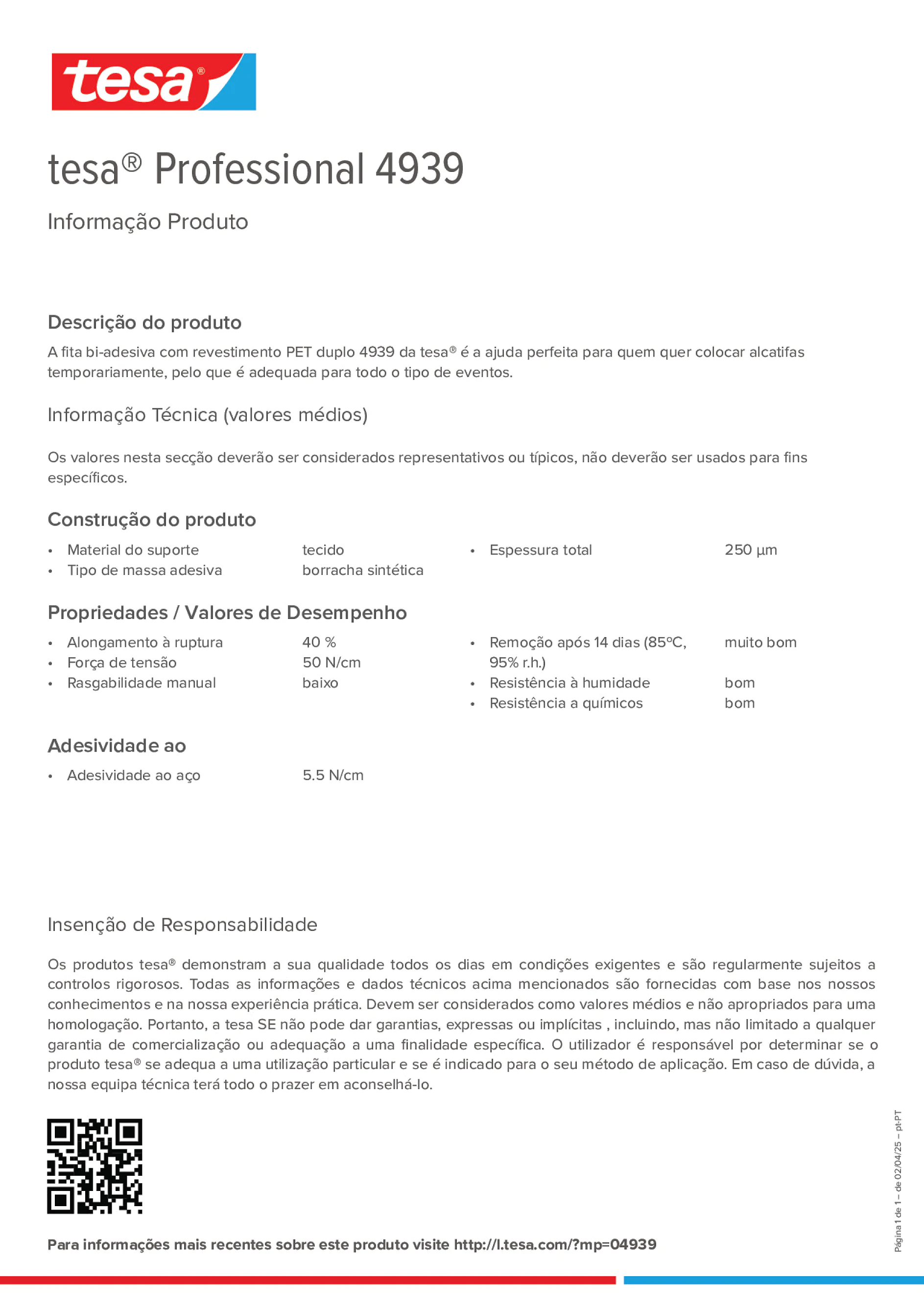 Product information_tesa® Professional 04939_pt-PT