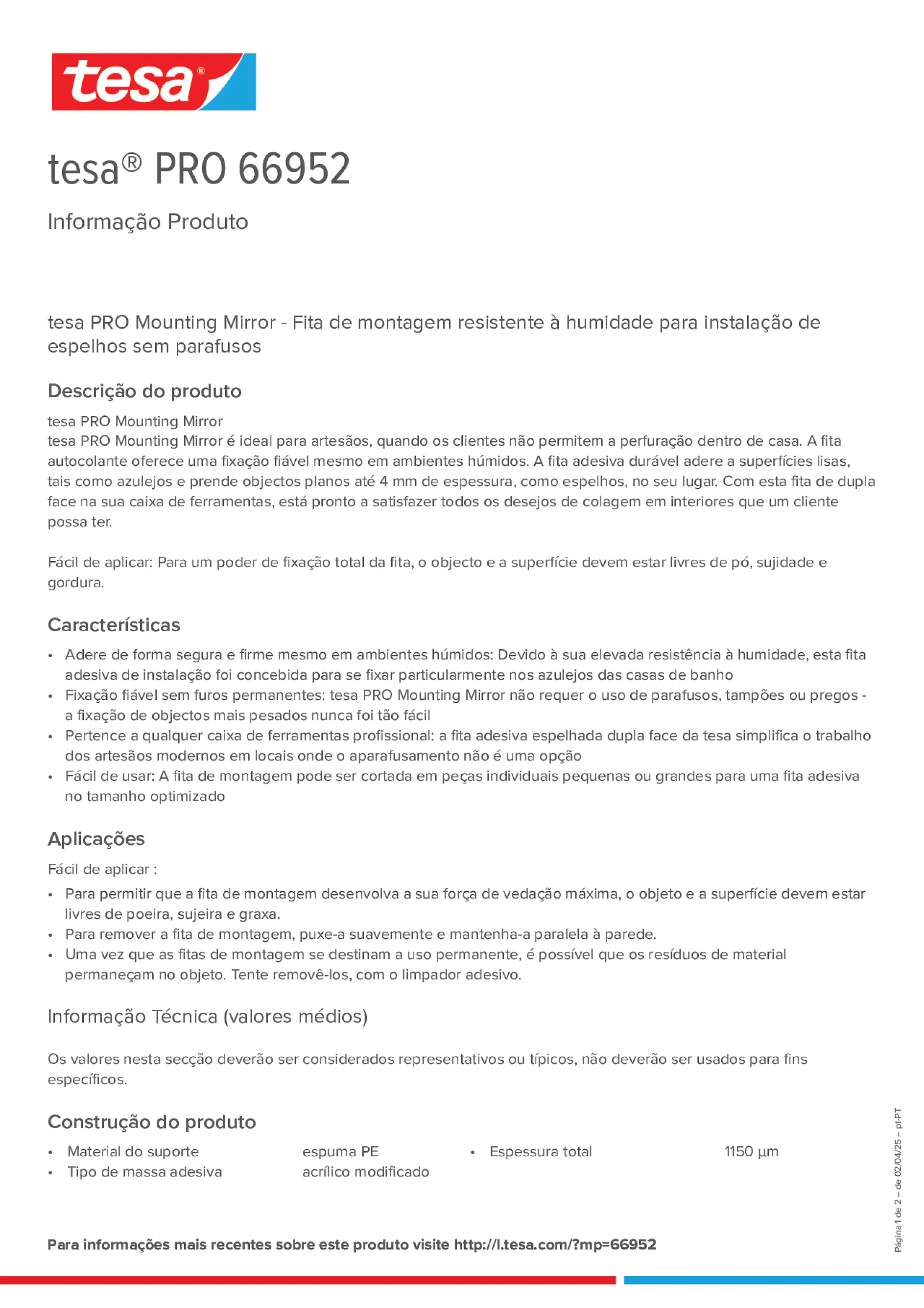 Product information_tesa® PRO 66952_pt-PT