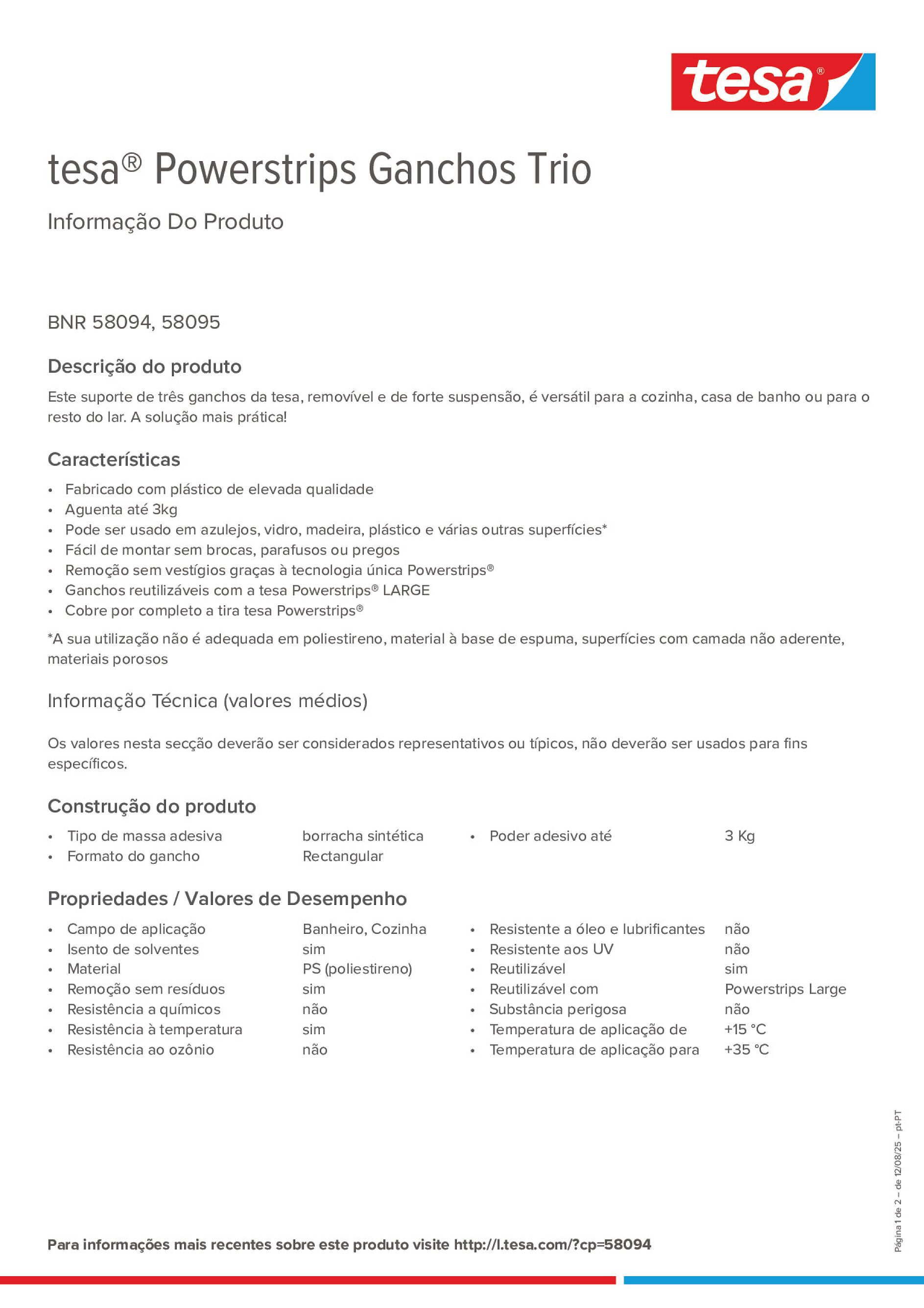 Product information_tesa® Powerstrips 58095_pt-PT