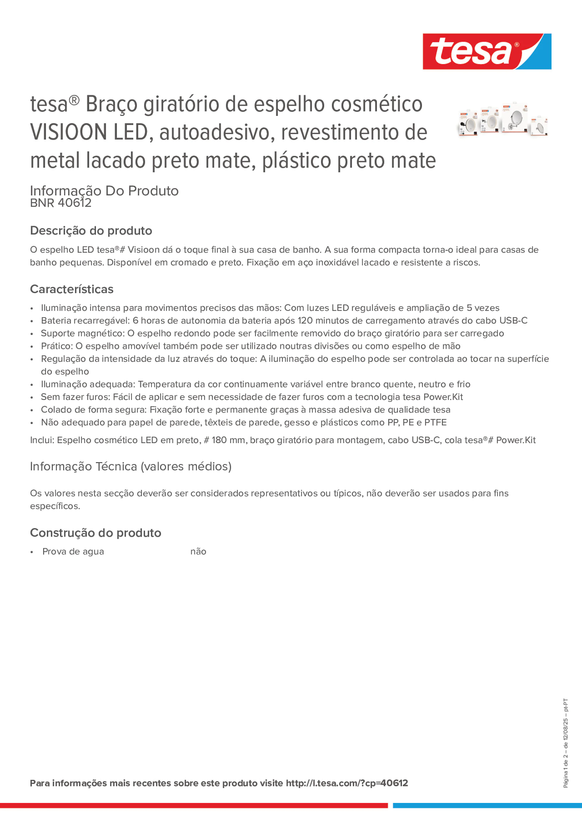 Product information_tesa® 40612_pt-PT