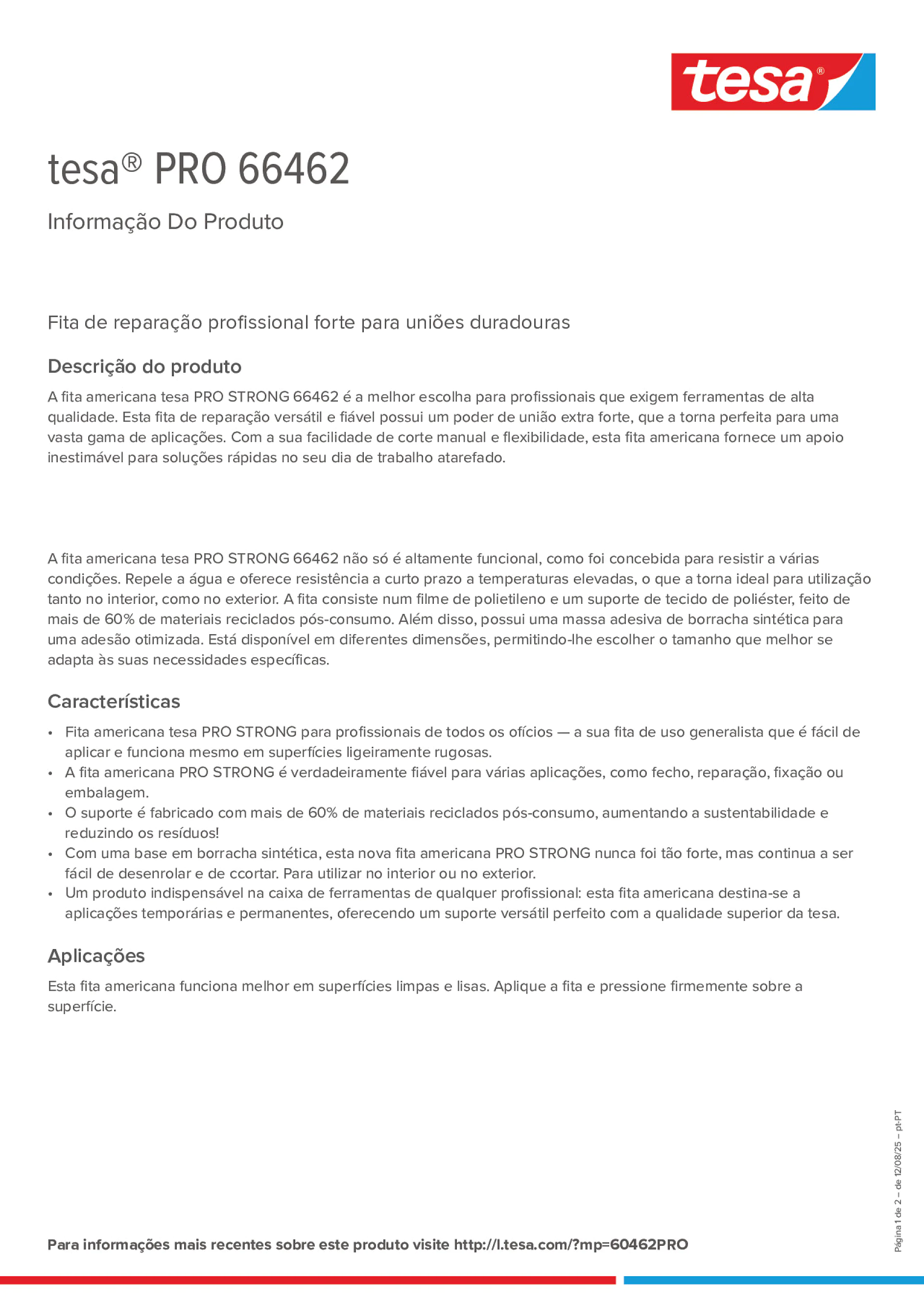 Product information_tesa® PRO 66462_pt-PT