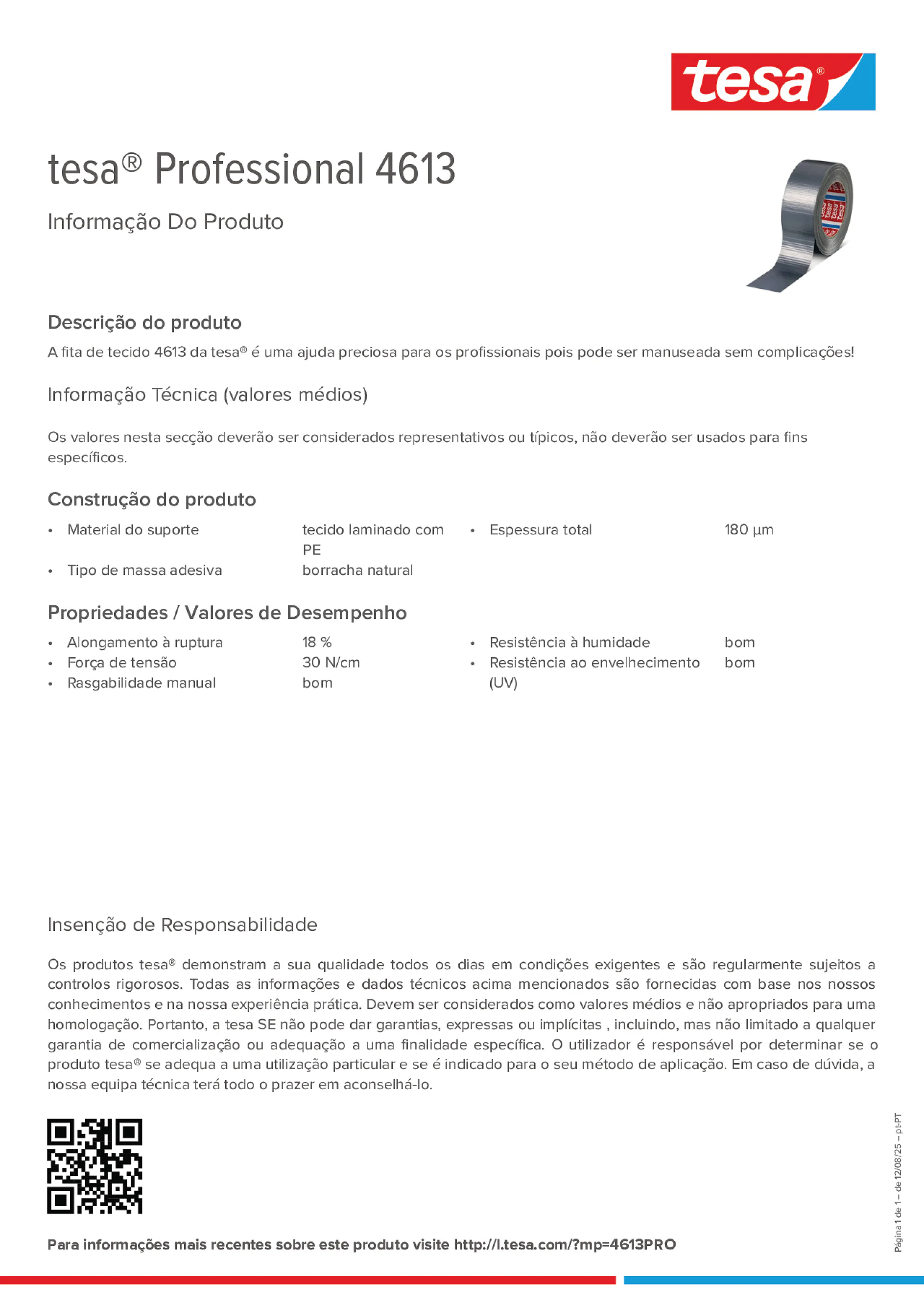 Product information_tesa® Professional 04613_pt-PT