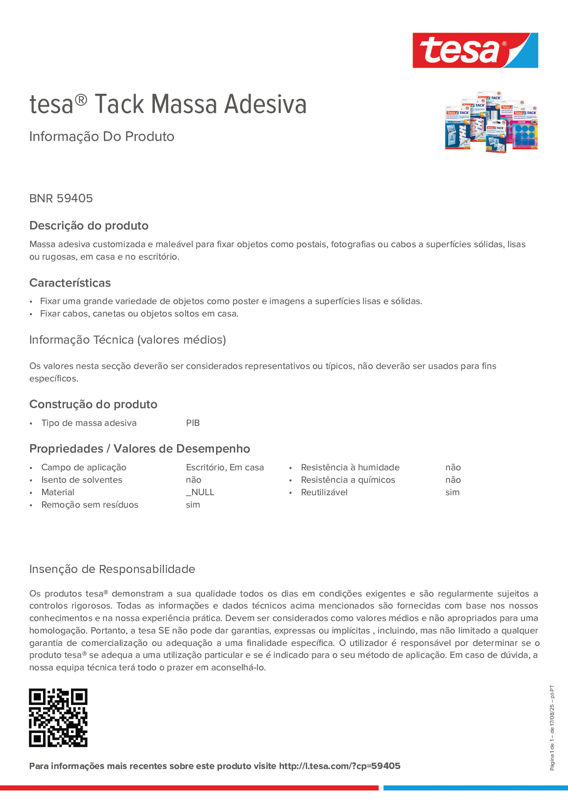 Product information_tesa® Tack 59405_pt-PT