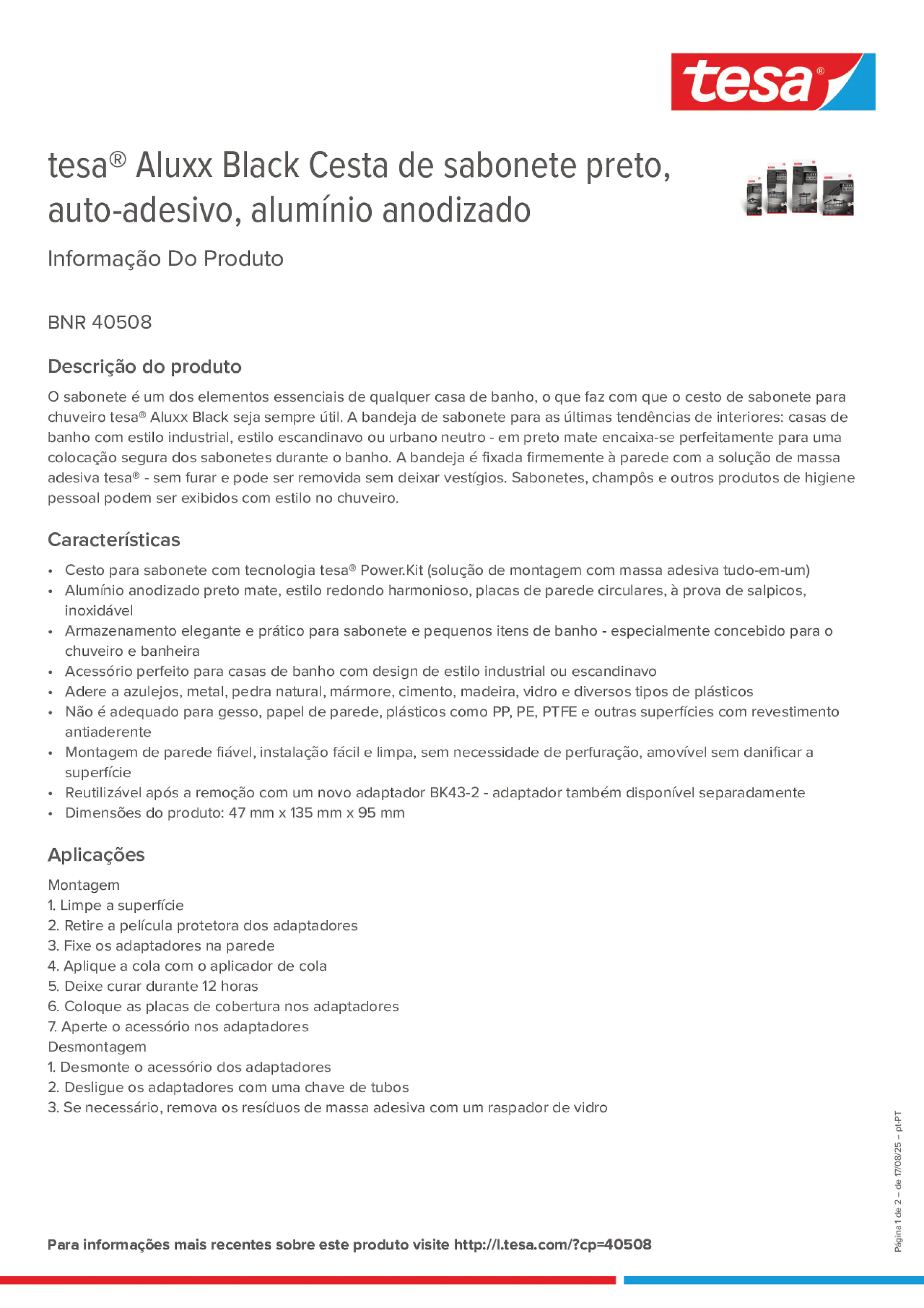 Product information_tesa® 40508_pt-PT