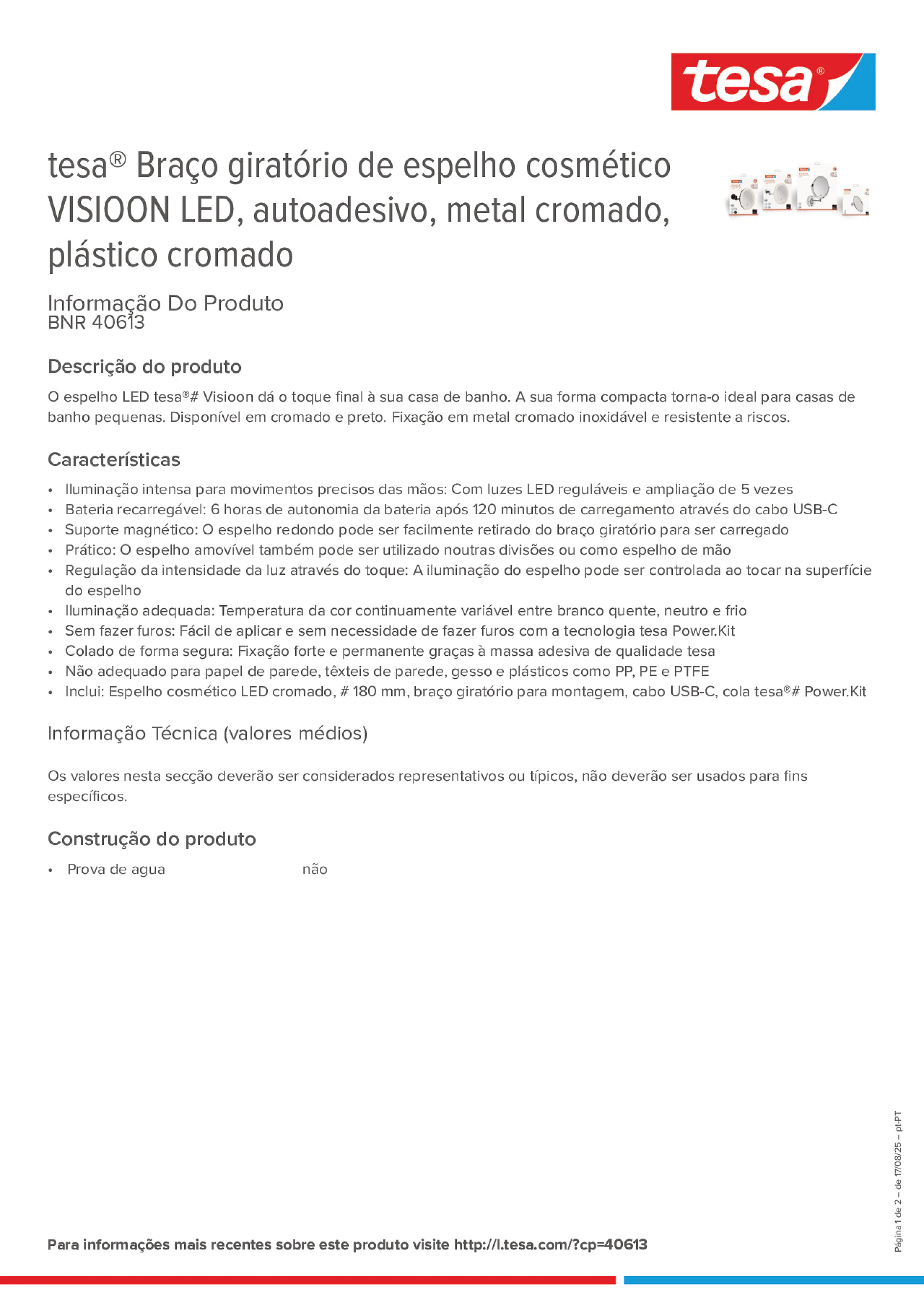 Product information_tesa® 40613_pt-PT