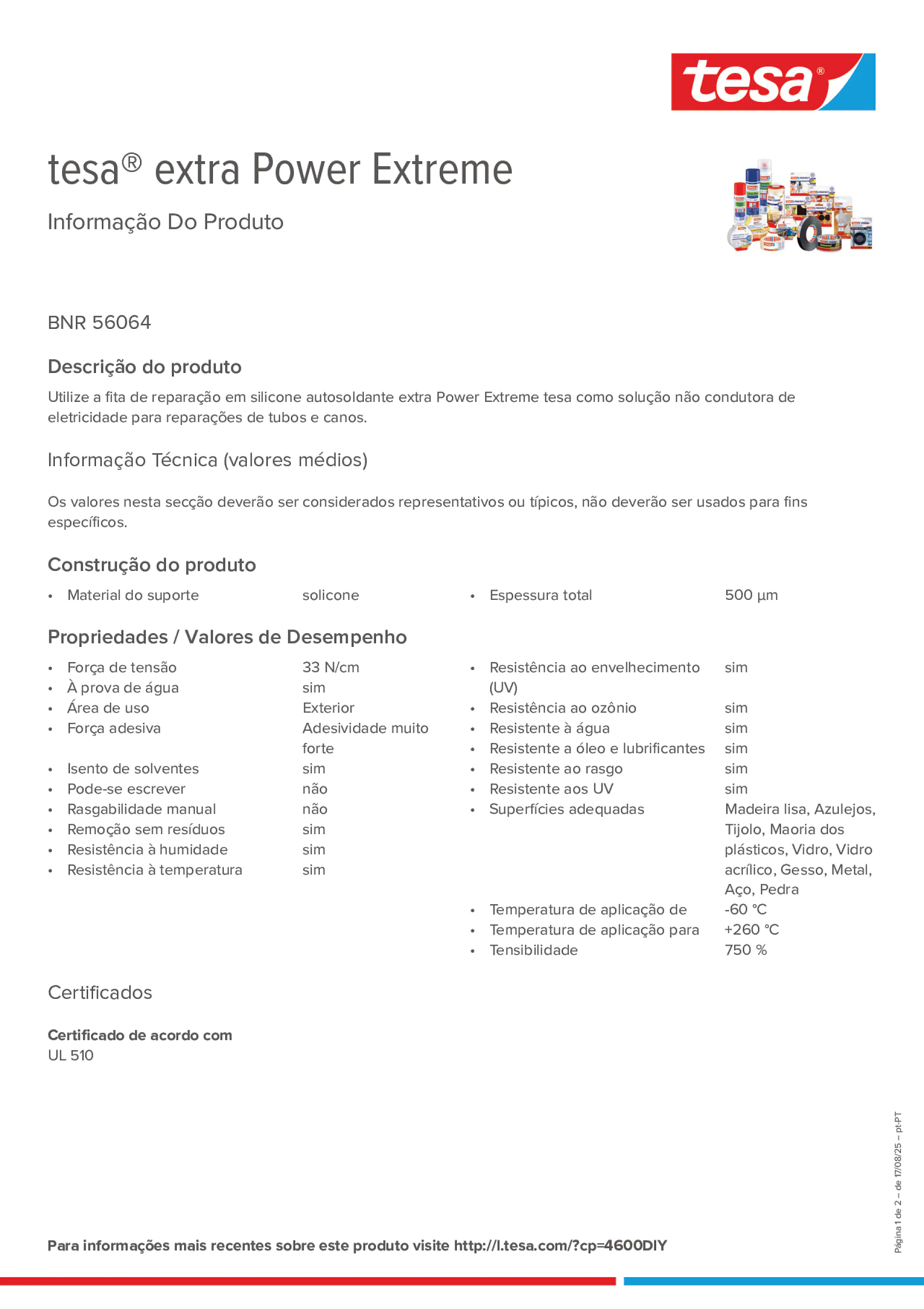 Product information_tesa® extra Power 56064_pt-PT