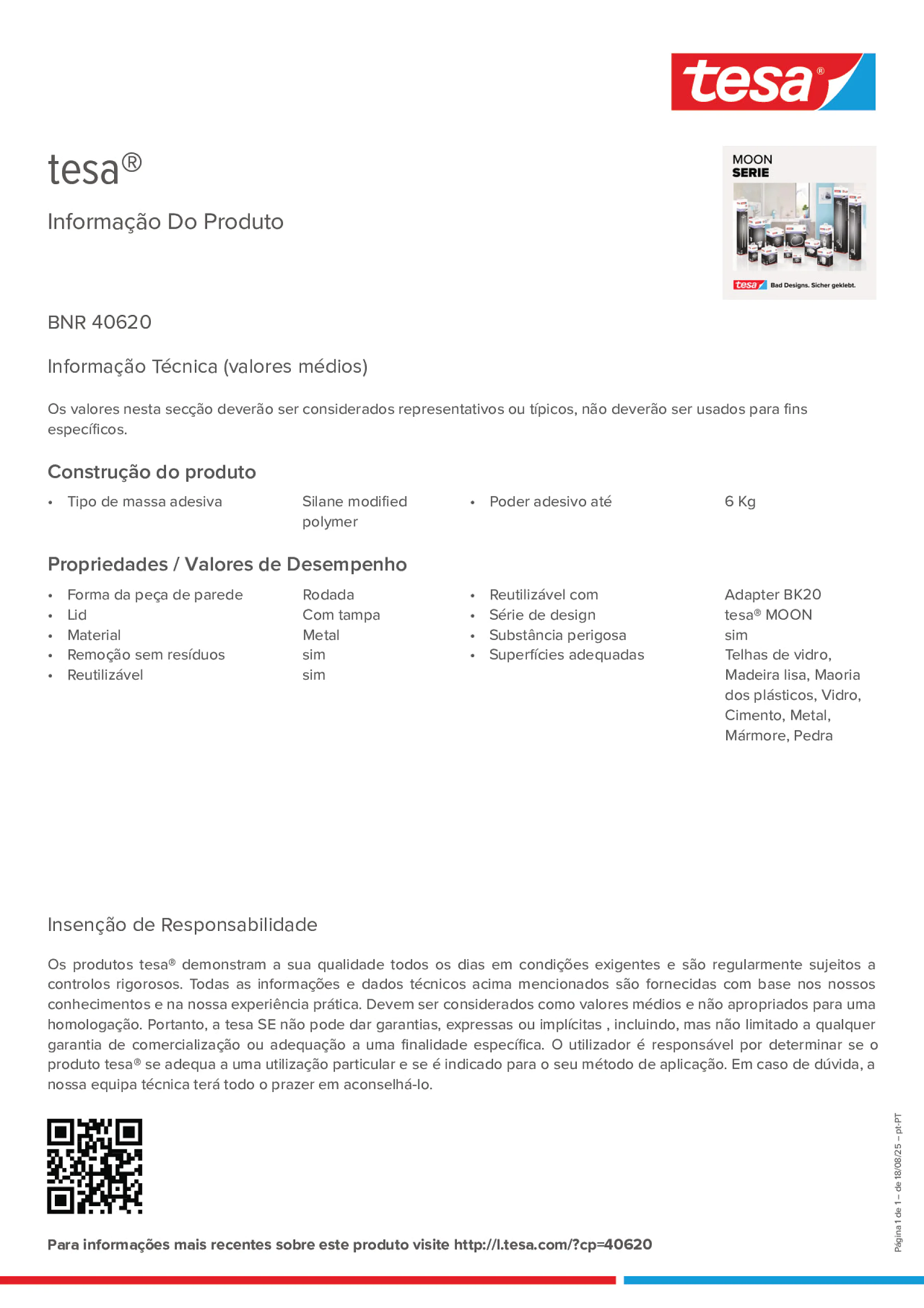 Product information_tesa® 40620_pt-PT
