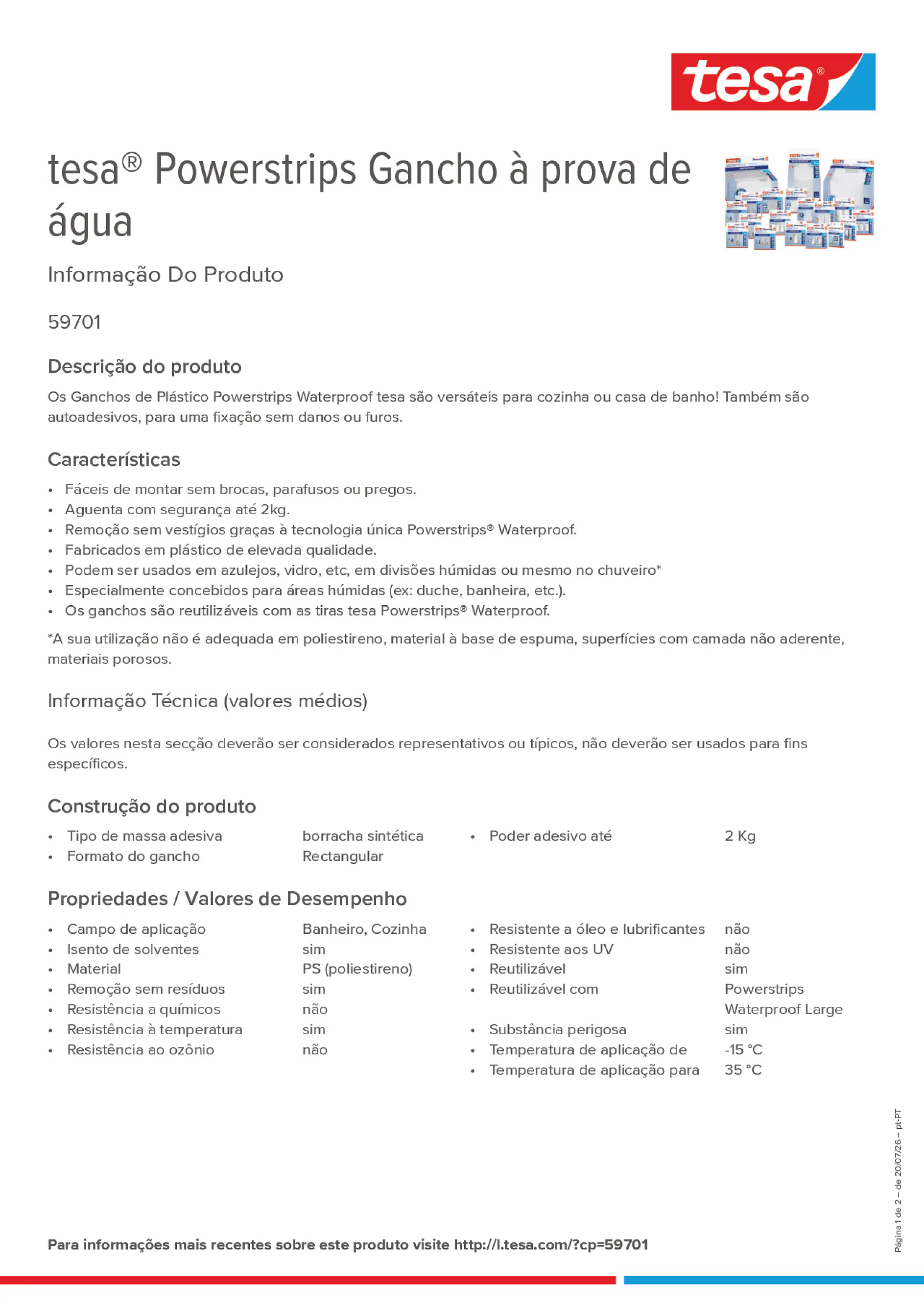 Product information_tesa® Powerstrips 59701_pt-PT