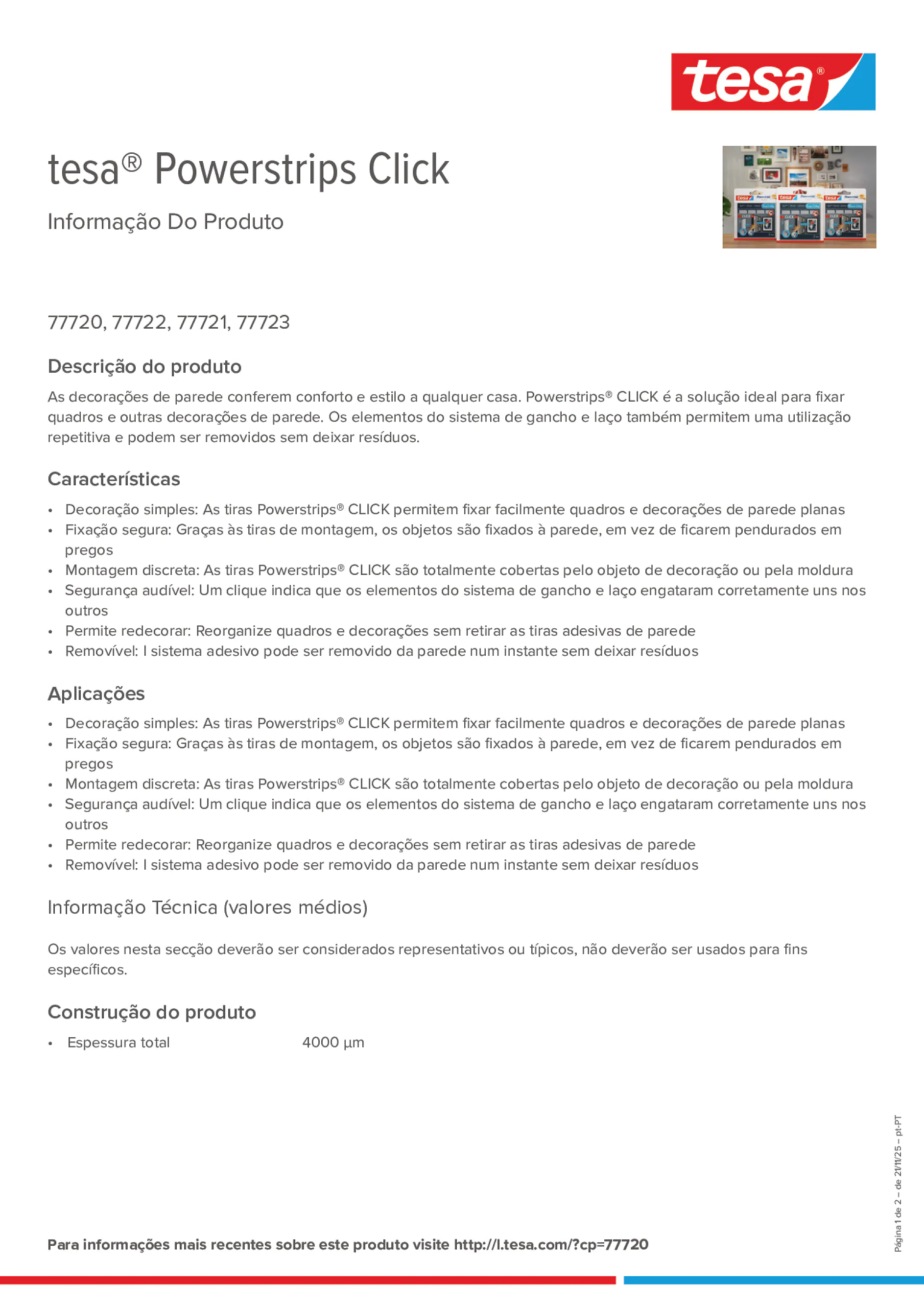 Product information_tesa® Powerstrips 77720_pt-PT