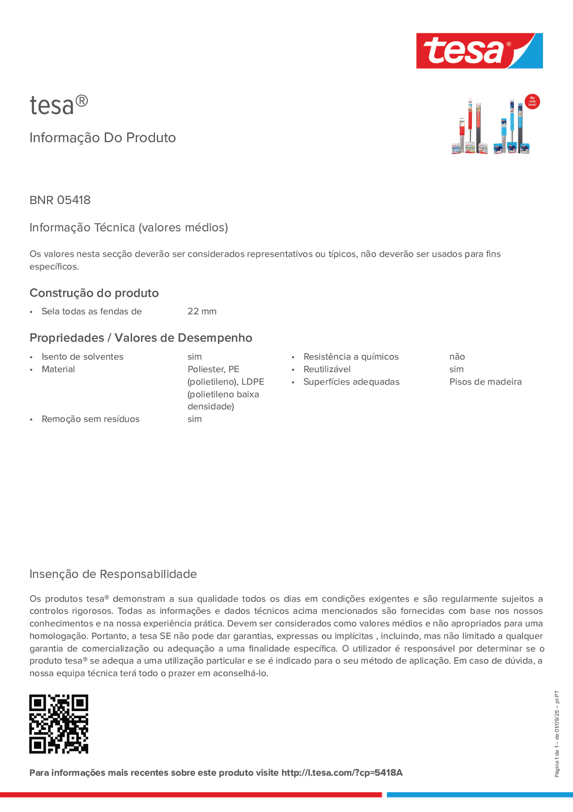 Product information_tesa® 05418_pt-PT