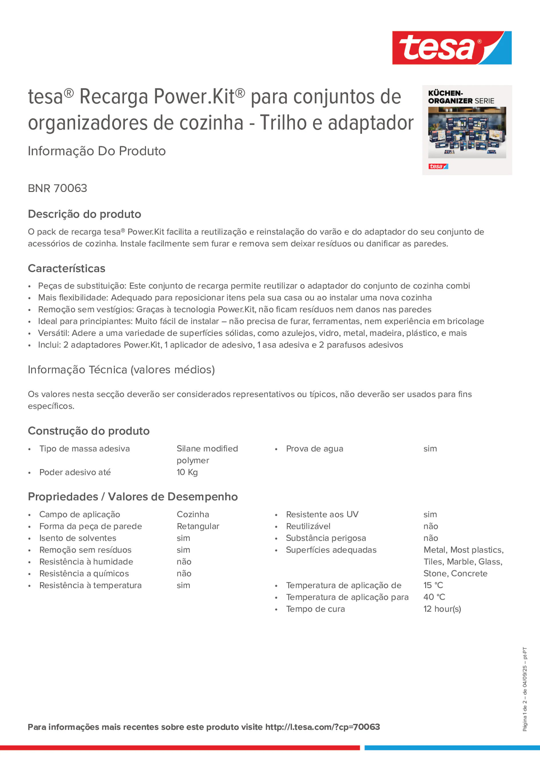 Product information_tesa® 70063_pt-PT Product information_tesa® 70063_pt-PT