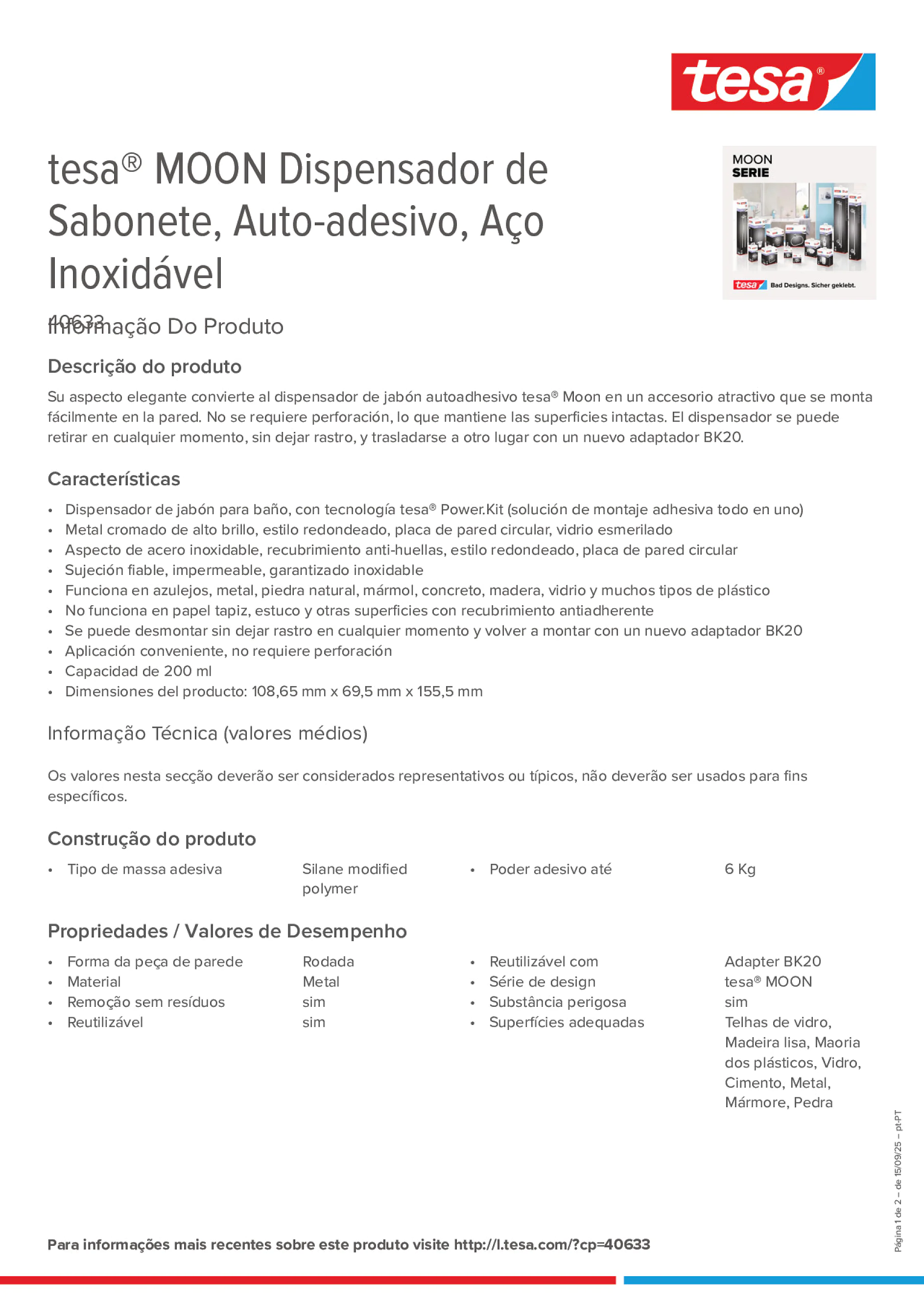 Product information_tesa® 40633_pt-PT