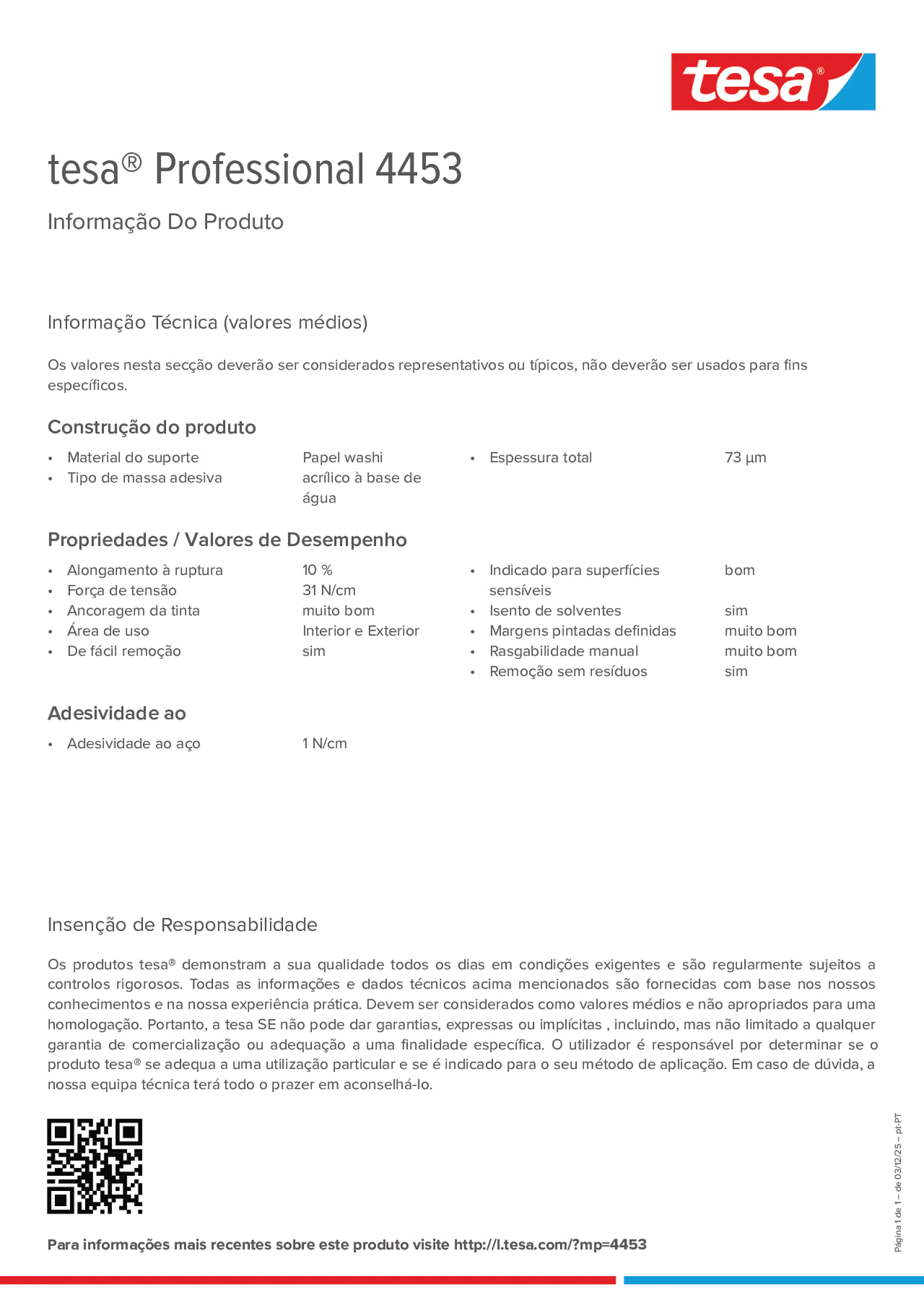 Product information_tesa® Professional 04453_pt-PT